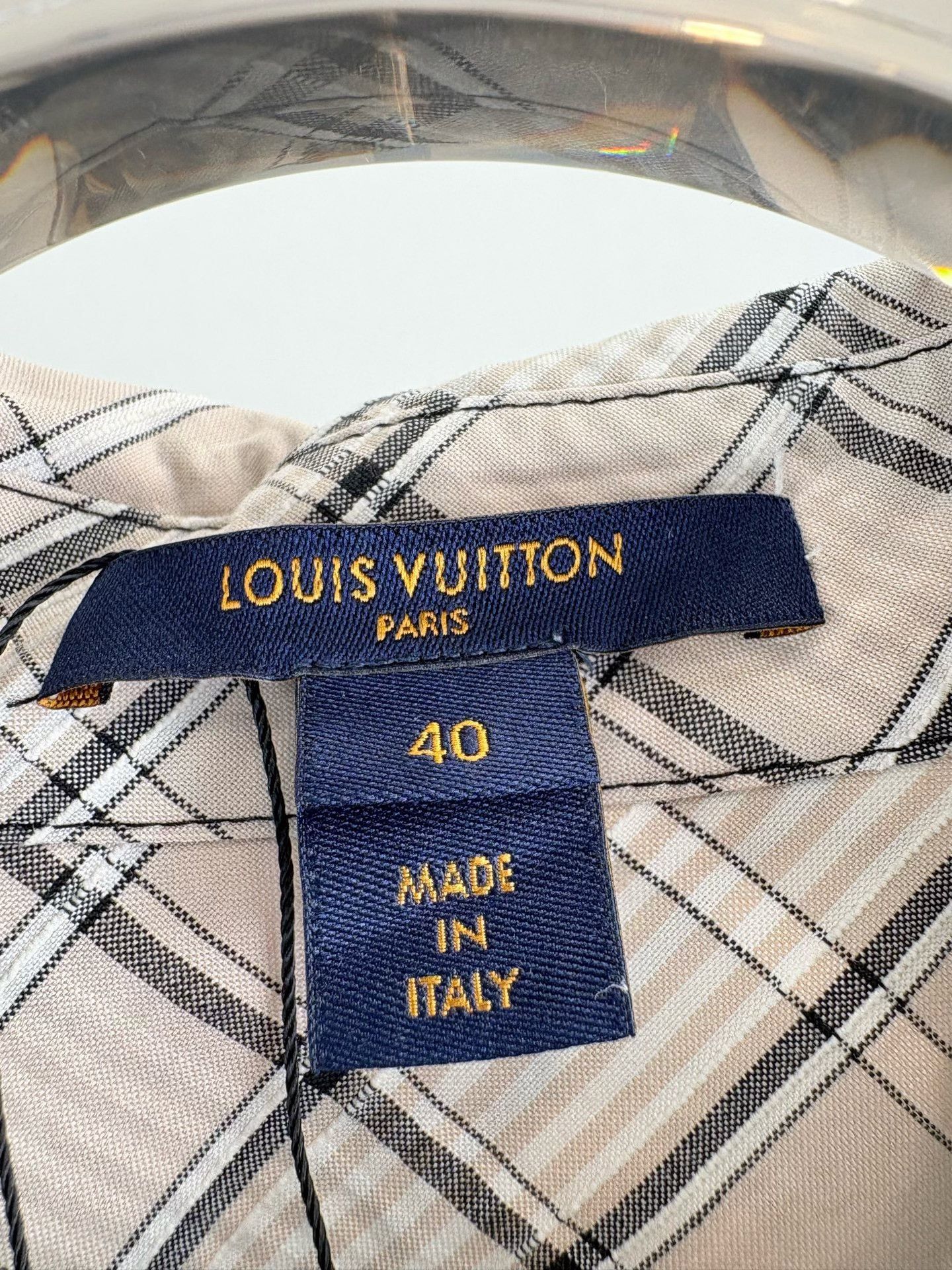 Louis Vuitton Louis Vuitton Plaid Long Sleeve Shirt 40 Size M / US 6-8 / IT 42-44 - 5 Thumbnail