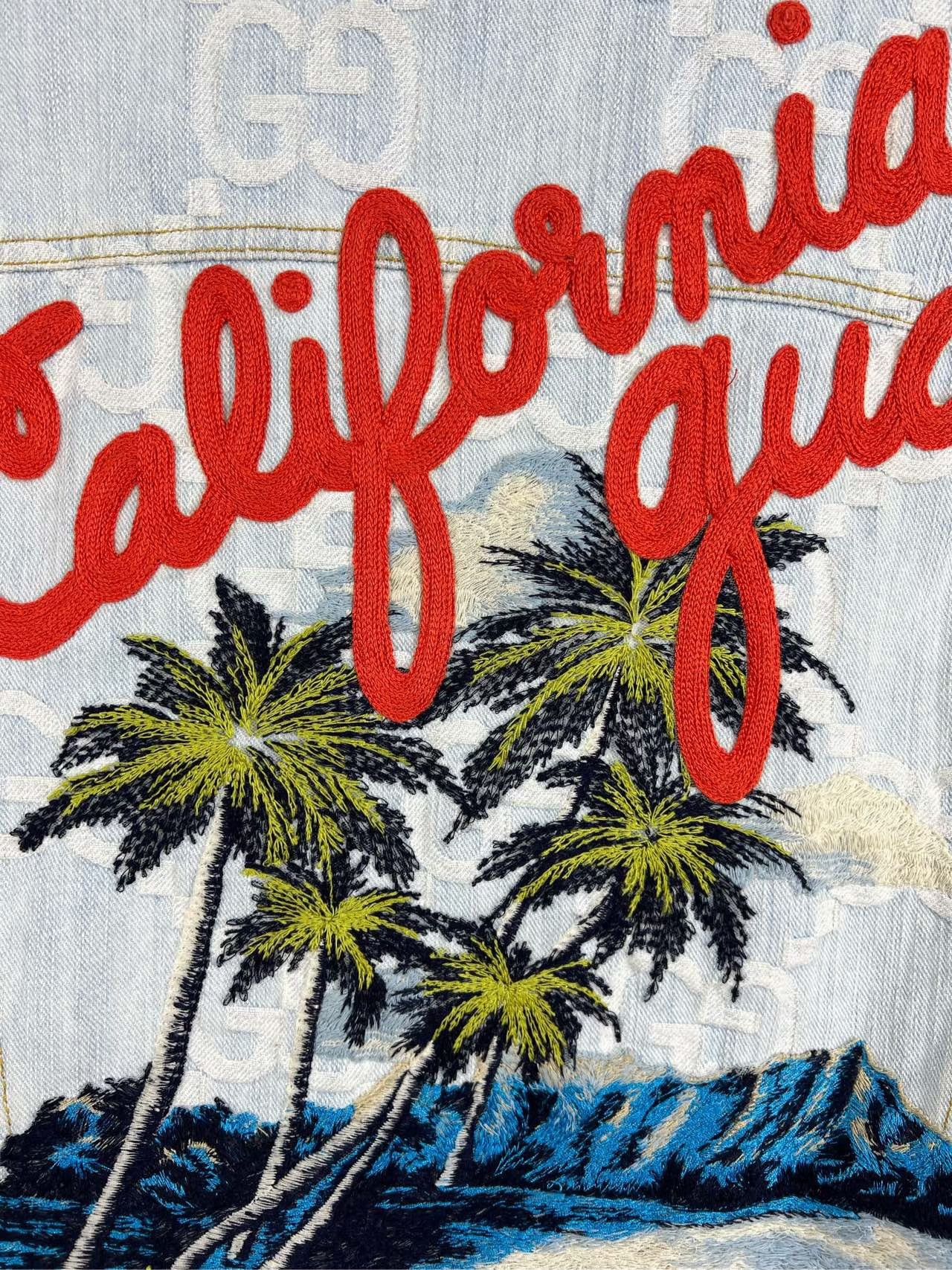 Gucci Gucci California Embroidered GG Denim Jacket 38 Size XS / US 0-2 / IT 36-38 - 5 Thumbnail