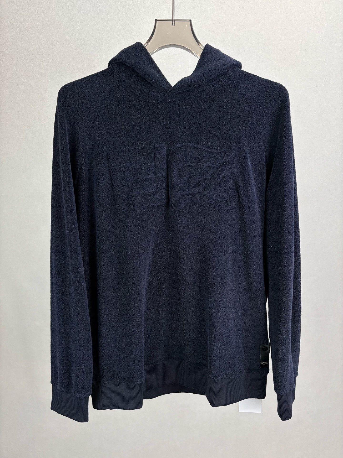 Fendi Fendi Embossed Logo Terry Hoodie XS Size US XS / EU 42 / 0 - 2 Thumbnail
