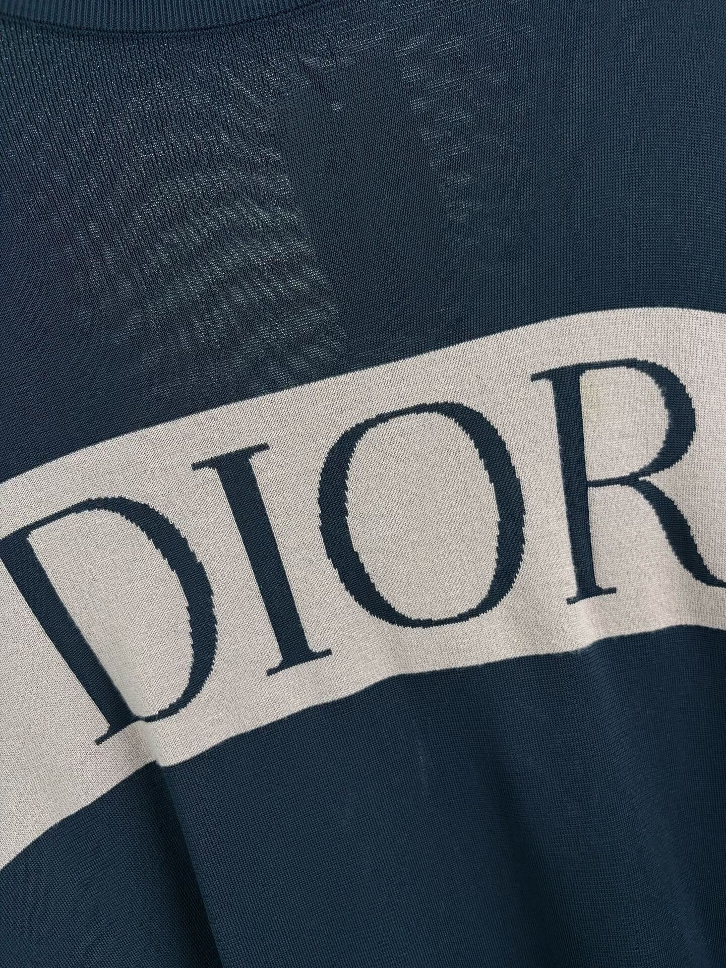 Dior Dior Logo Knit Short Sleeve T-Shirt XXL Size US XXL / EU 58 / 5 - 4 Thumbnail