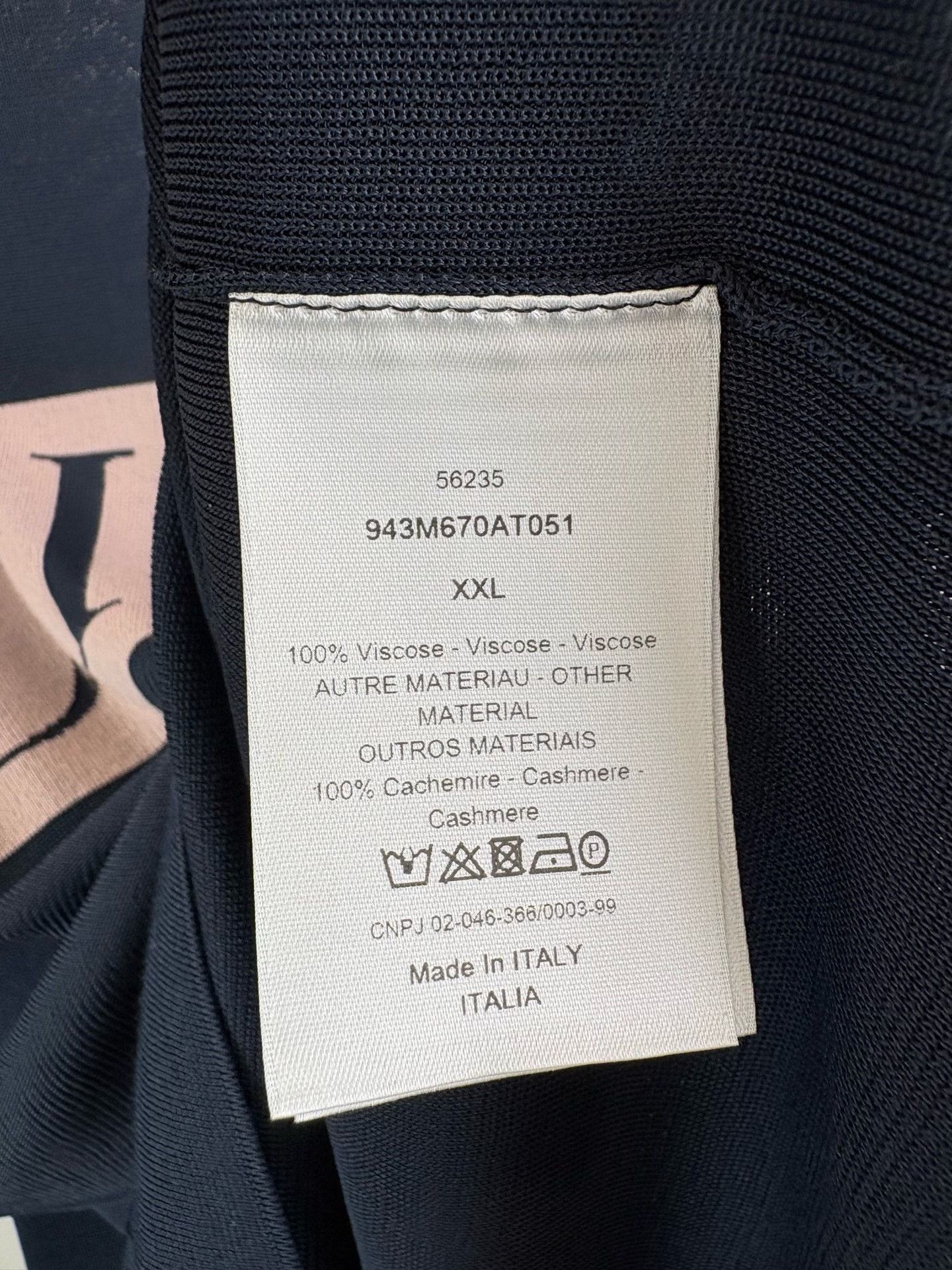 Dior Dior Logo Knit Short Sleeve T-Shirt XXL Size US XXL / EU 58 / 5 - 6 Thumbnail