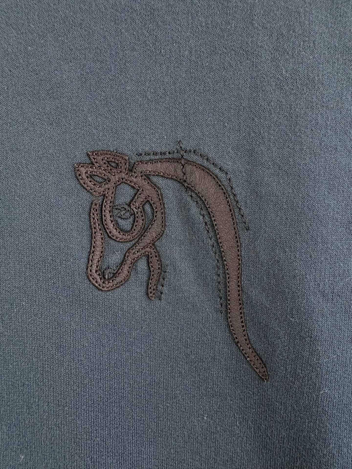 Hermes Hermes Lambskin Horse Patch Cotton T-Shirt Size M Size US M / EU 48-50 / 2 - 4 Thumbnail