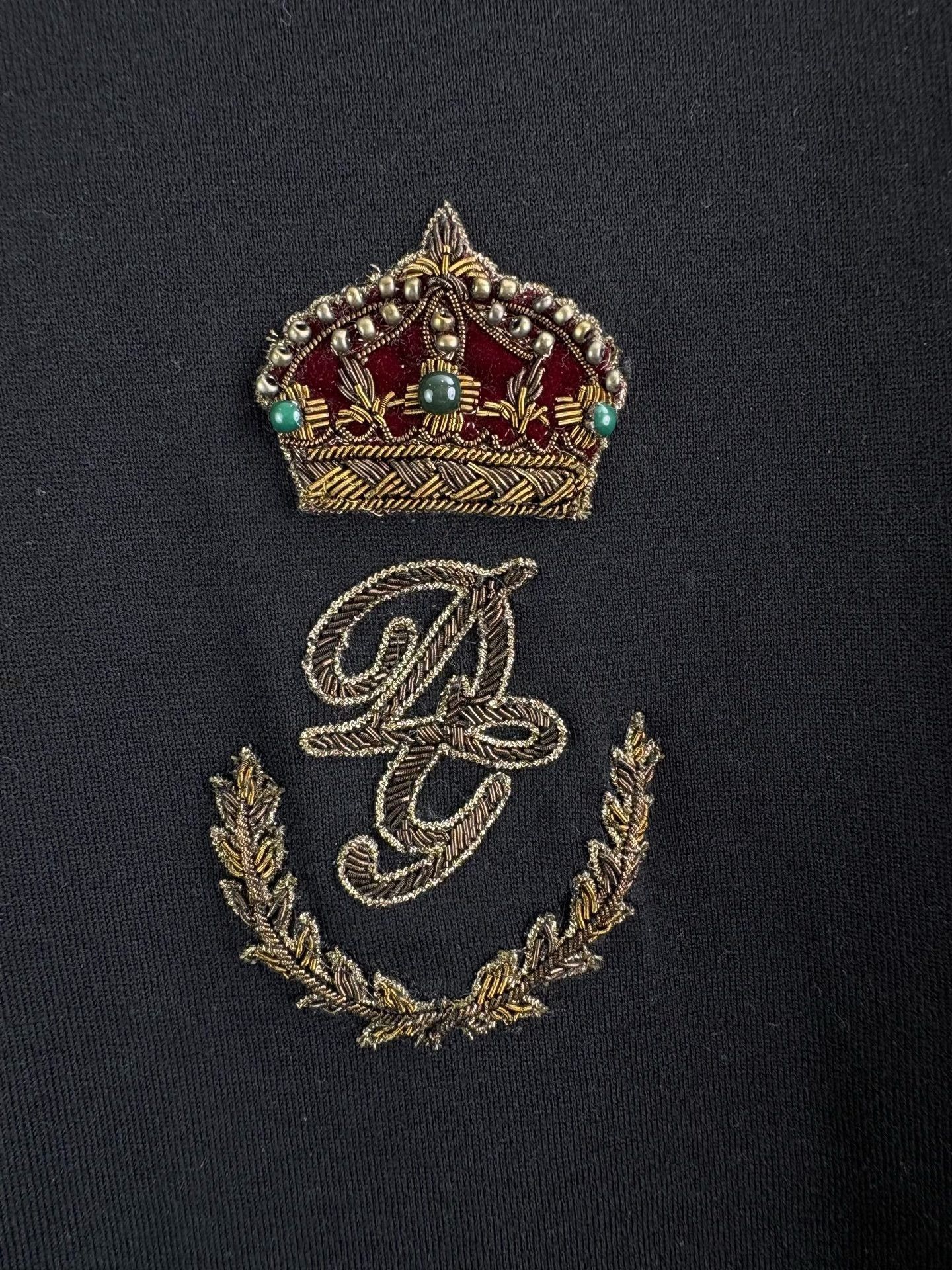 Dolce & Gabbana Dolce & Gabbana Embroidered Crown T-Shirt US XL Size US XL / EU 56 / 4 - 4 Thumbnail