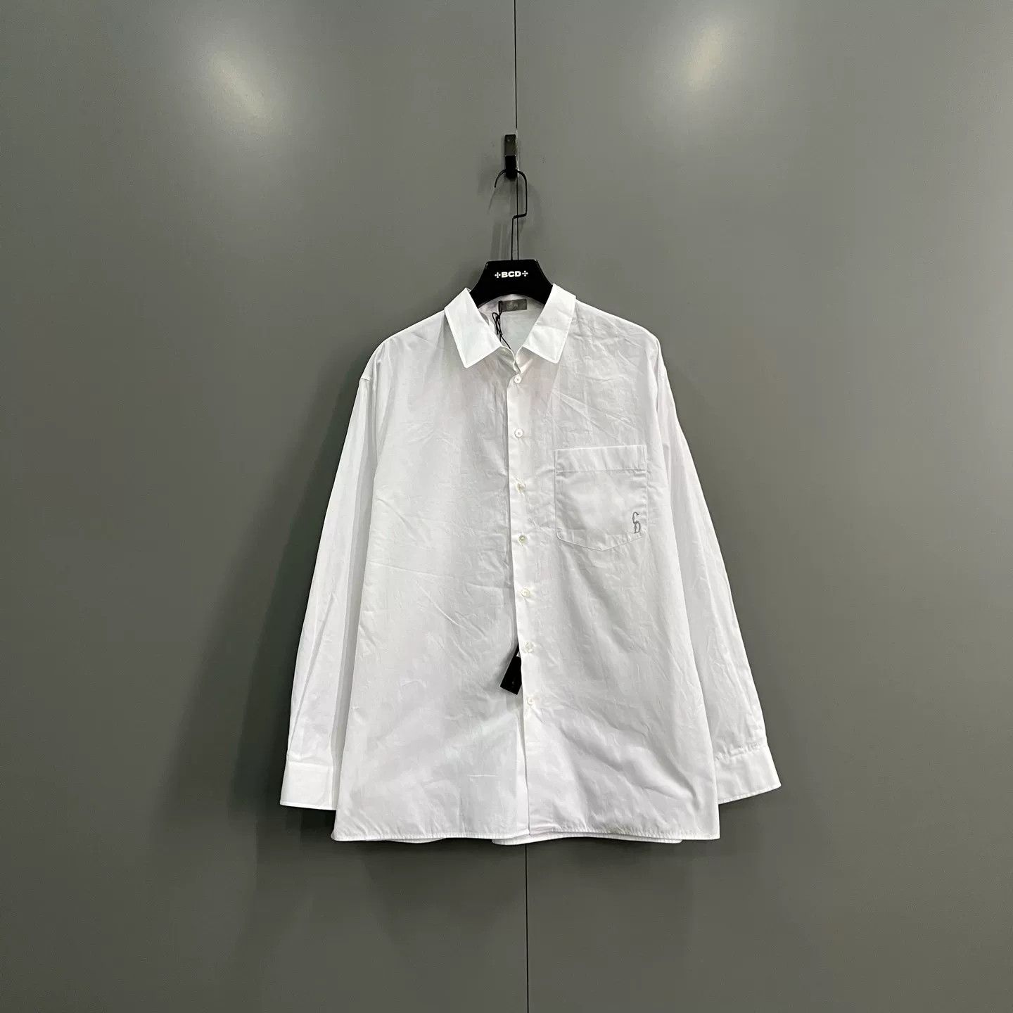 Dior Dior Embroidered Logo White Cotton Shirt Size 40 Size US M / EU 48-50 / 2 - 2 Thumbnail