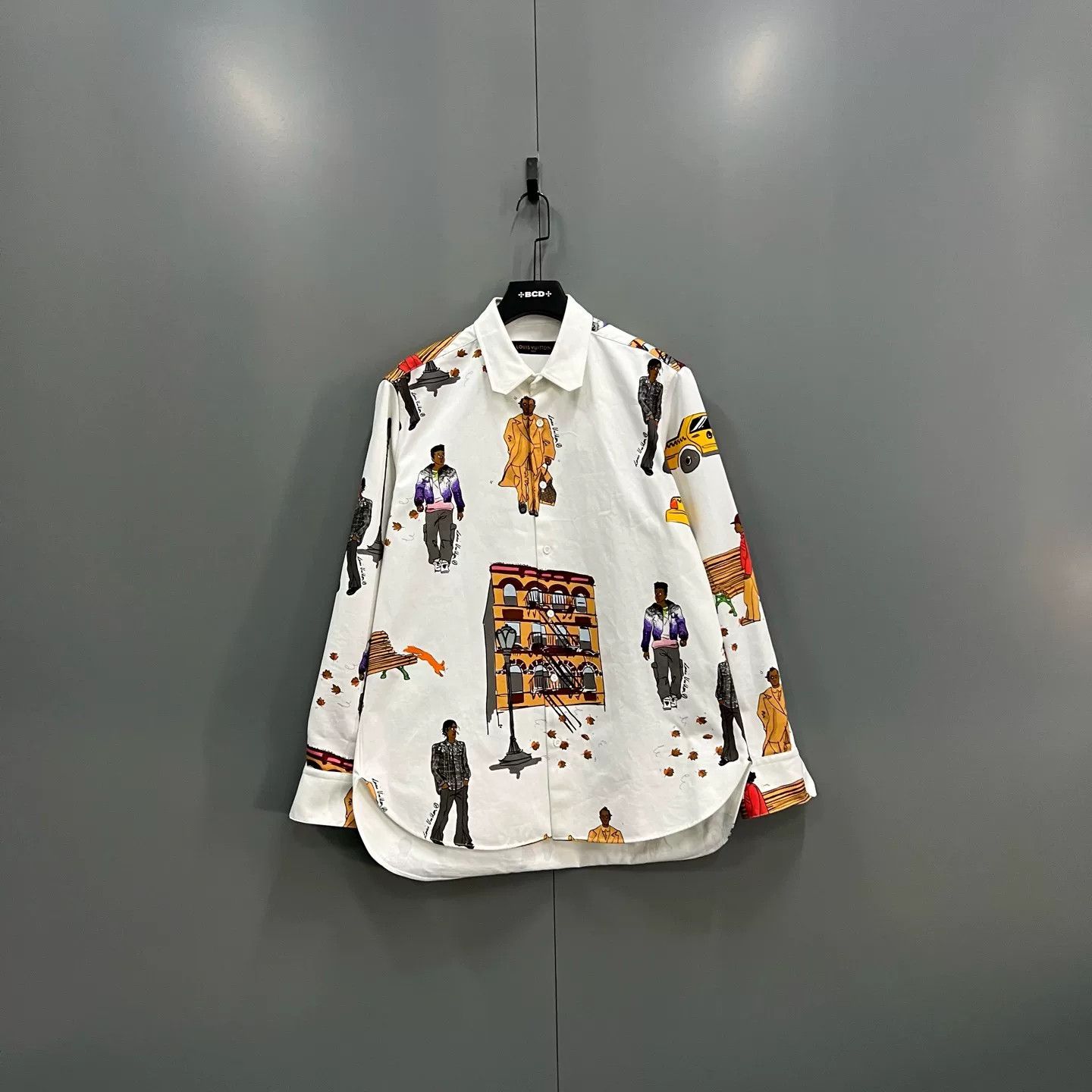 Louis Vuitton Louis Vuitton Street Scene Graphic Print Shirt XL Size US XL / EU 56 / 4 - 2 Thumbnail