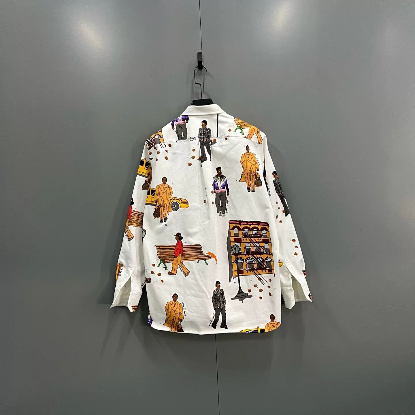 Louis Vuitton Louis Vuitton Street Scene Graphic Print Shirt XL Size US XL / EU 56 / 4 - 3 Thumbnail