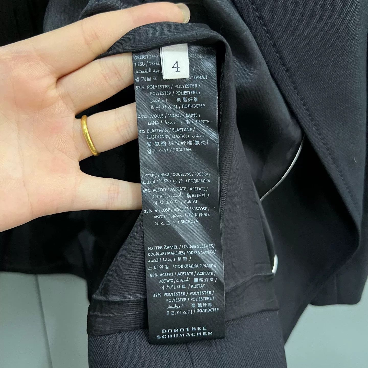 DOROTHEE SCHUMACHER Dorothee Schumacher Black Belted Jacket Size 4 Size L / US 10 / IT 46 - 6 Thumbnail