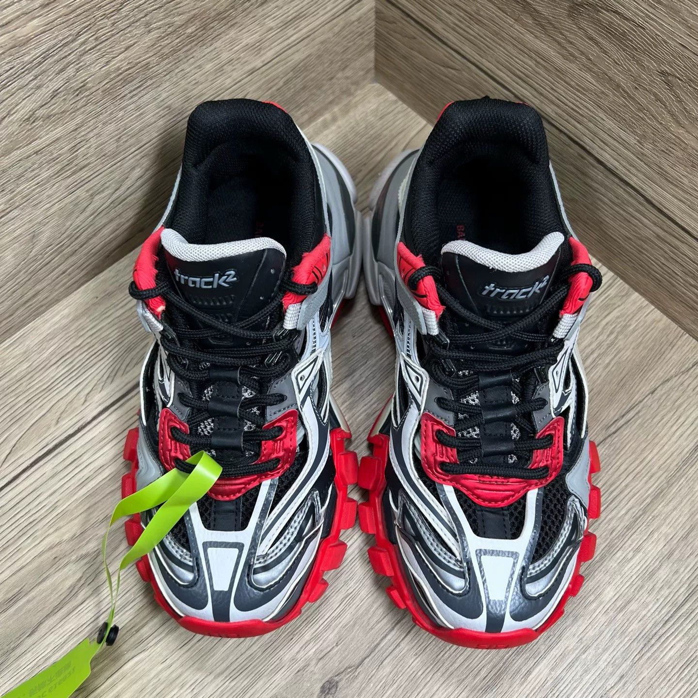 Balenciaga Balenciaga Red Gray Track 2.0 Sneakers Size 35 Size US 5 / IT 35 - 3 Thumbnail
