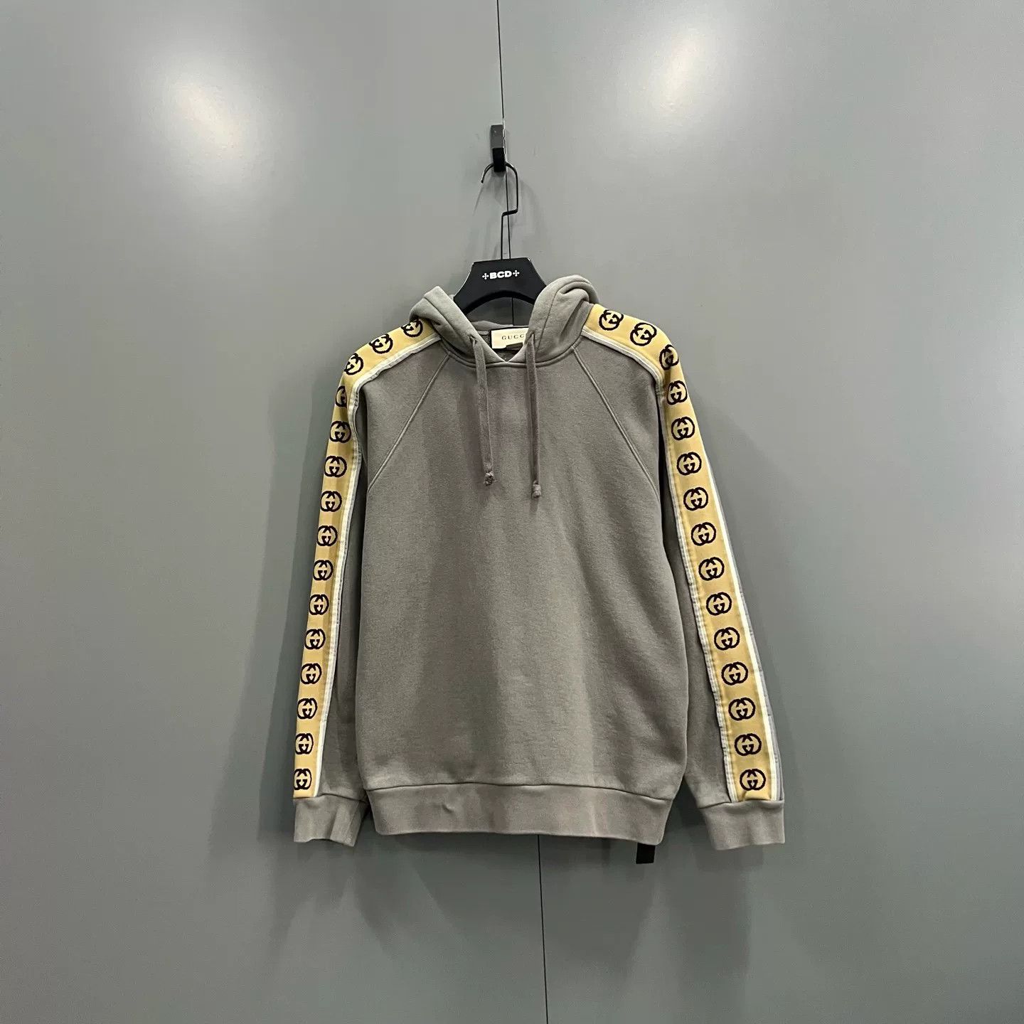 Gucci Gucci Side GG Tape Logo Hoodie Gray XS Size US XS / EU 42 / 0 - 2 Thumbnail