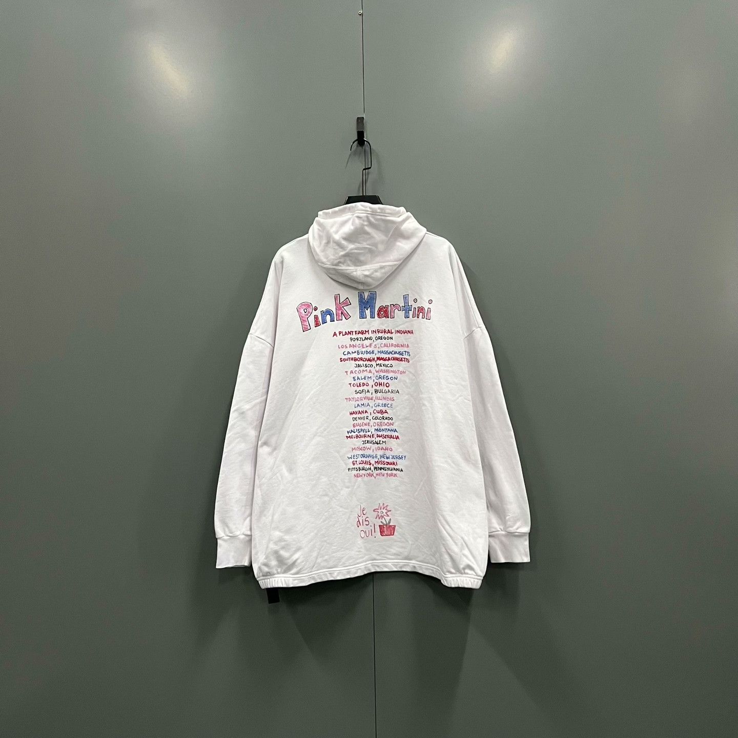 Balenciaga Balenciaga x Pink Martini Graphic Print Hoodie Size 3 Size US L / EU 52-54 / 3 - 3 Thumbnail