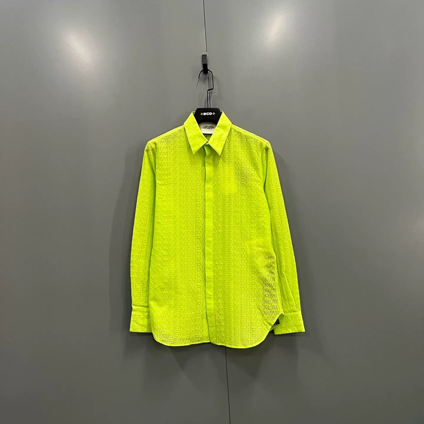 Fendi Fendi x Marc Jacobs Monogram Neon Green Shirt 39 Size US M / EU 48-50 / 2 - 2 Thumbnail