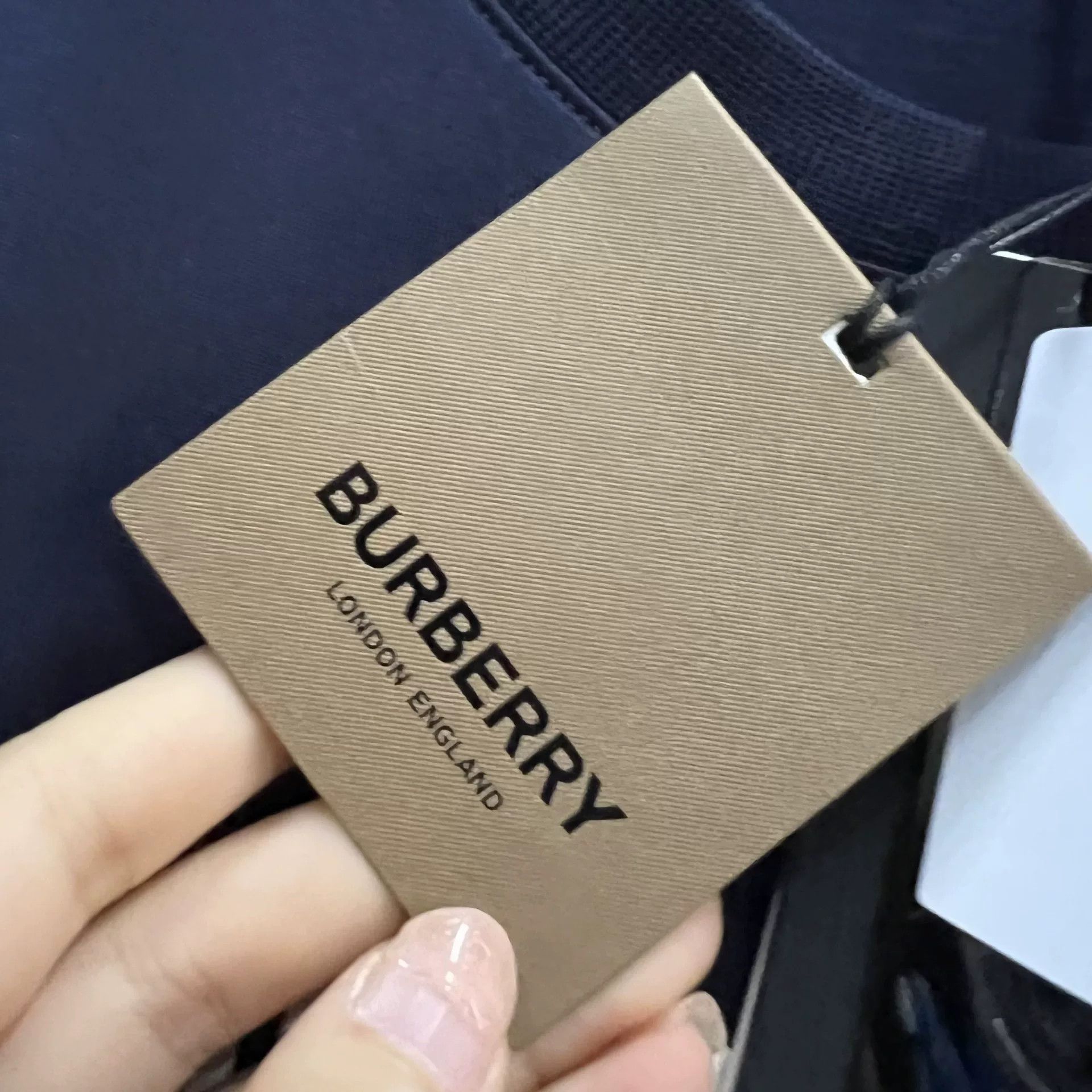 Burberry Burberry Navy Logo Print T-Shirt M Size US M / EU 48-50 / 2 - 5 Thumbnail