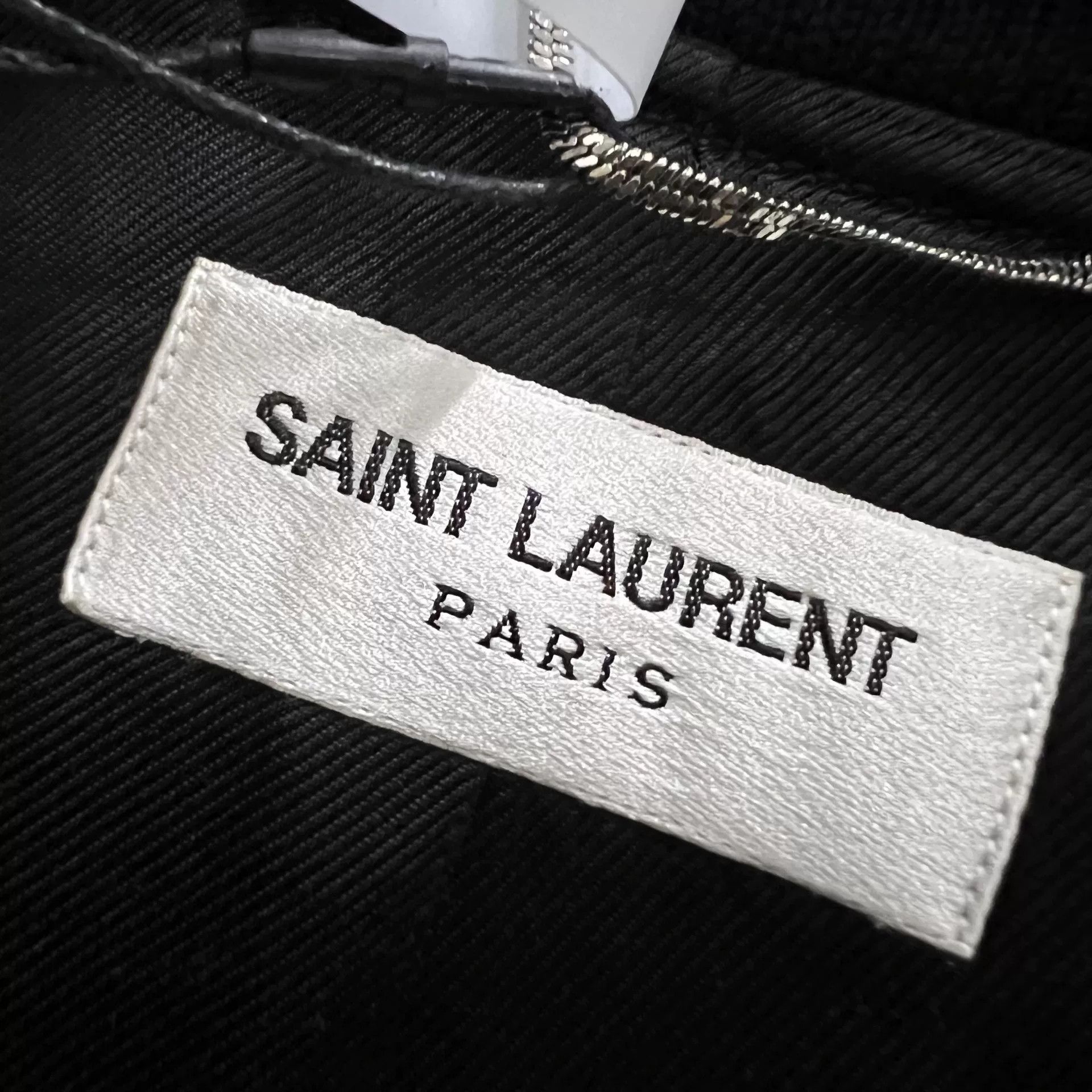 Saint Laurent Paris Saint Laurent Dot Print Stripe Bomber Jacket 50 Size US M / EU 48-50 / 2 - 4 Thumbnail