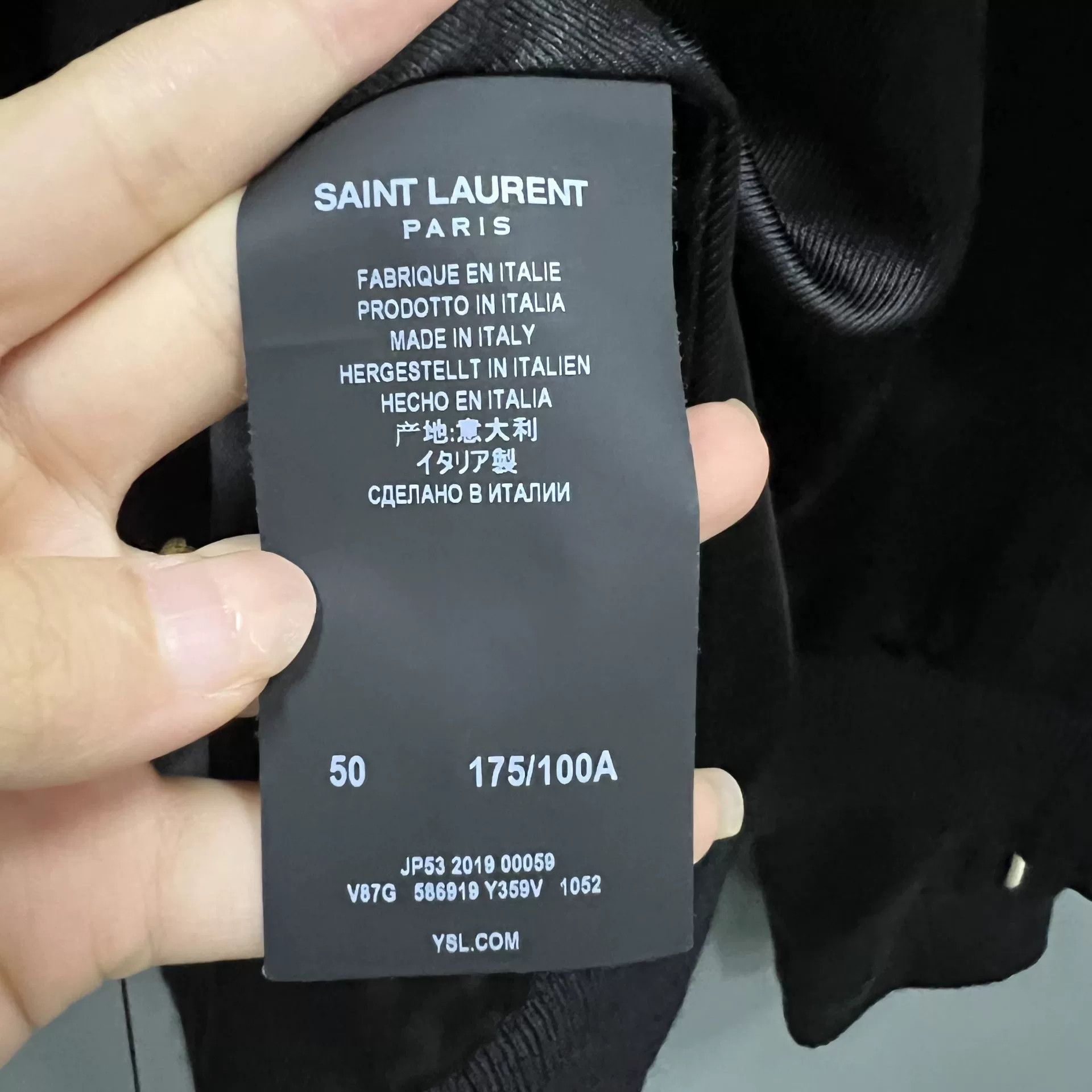 Saint Laurent Paris Saint Laurent Dot Print Stripe Bomber Jacket 50 Size US M / EU 48-50 / 2 - 5 Thumbnail
