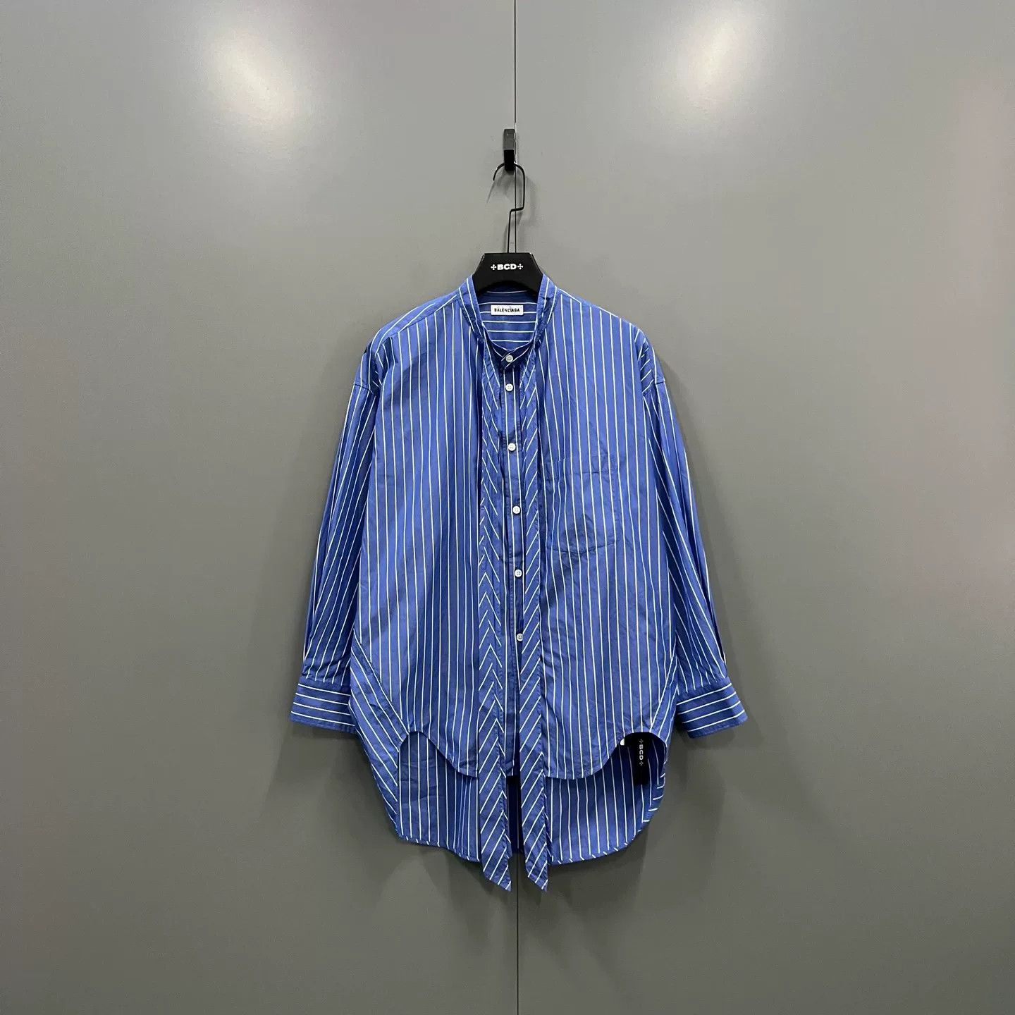 Balenciaga Balenciaga Back Logo Striped Shirt 34 Size US XXS / EU 40 - 2 Thumbnail