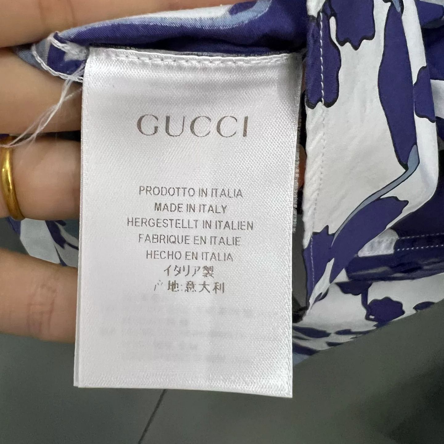 Gucci Gucci Floral Print Tie-Dye Shirt 40 Size US M / EU 48-50 / 2 - 5 Thumbnail