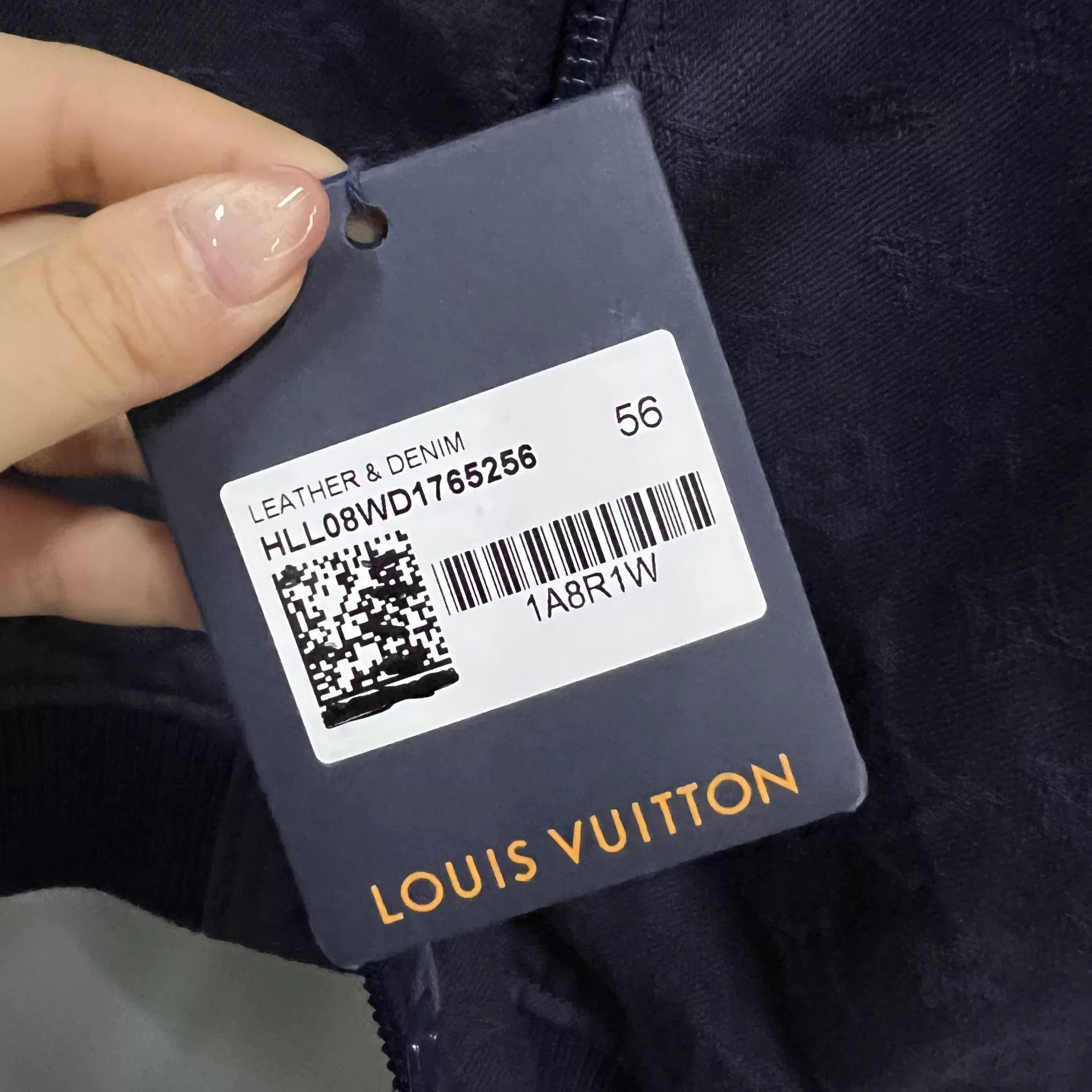 Louis Vuitton Louis Vuitton Navy Leather & Denim Blouson Jacket 56 Size US XL / EU 56 / 4 - 5 Thumbnail