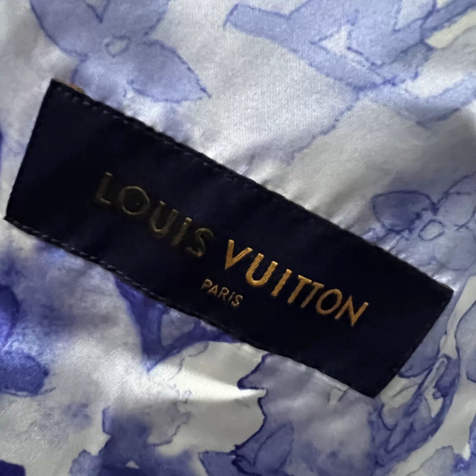 Louis Vuitton Louis Vuitton Navy Leather & Denim Blouson Jacket 56 Size US XL / EU 56 / 4 - 4 Thumbnail