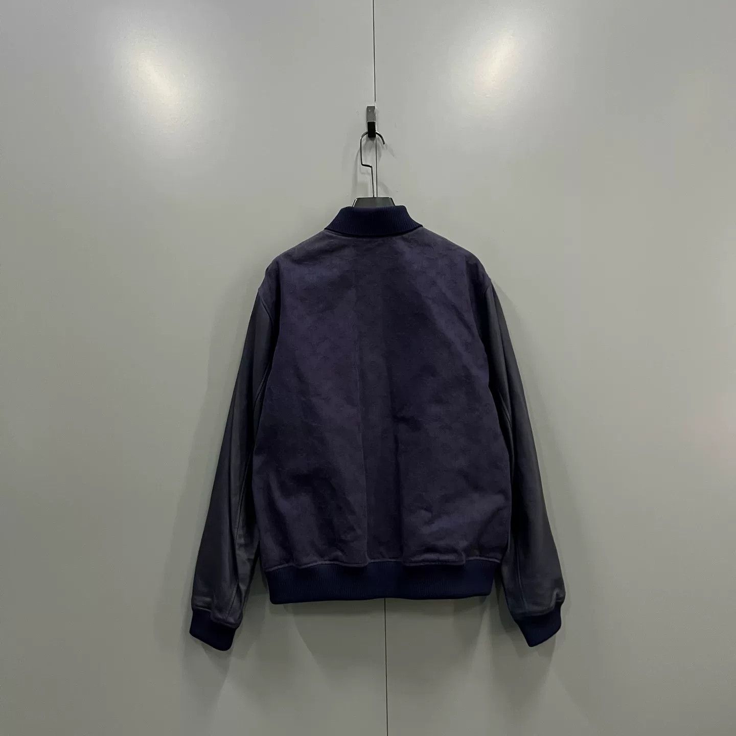 Louis Vuitton Louis Vuitton Navy Leather & Denim Blouson Jacket 56 Size US XL / EU 56 / 4 - 3 Thumbnail