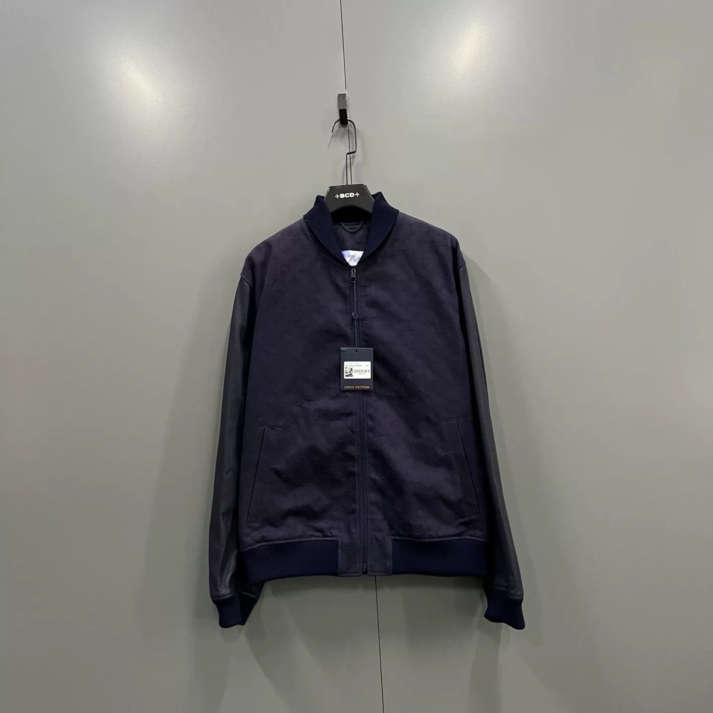 Louis Vuitton Louis Vuitton Navy Leather & Denim Blouson Jacket 56 Size US XL / EU 56 / 4 - 2 Thumbnail