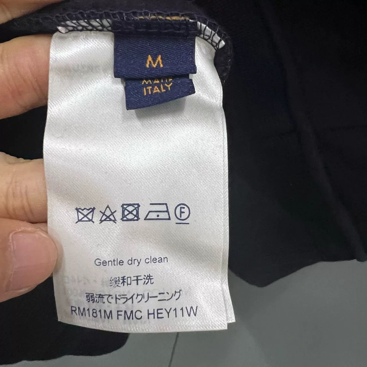 Louis Vuitton Louis Vuitton Navy Zip-Up Cotton Jacket Size M Size US M / EU 48-50 / 2 - 5 Thumbnail