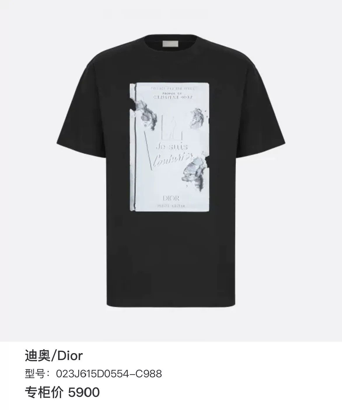 Dior Dior Graphic Print T-Shirt Size S Size US S / EU 44-46 / 1 - 7 Thumbnail