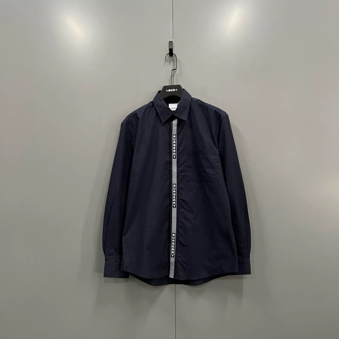 Burberry Burberry Logo Stripe Cotton Shirt US M Size US M / EU 48-50 / 2 - 2 Thumbnail