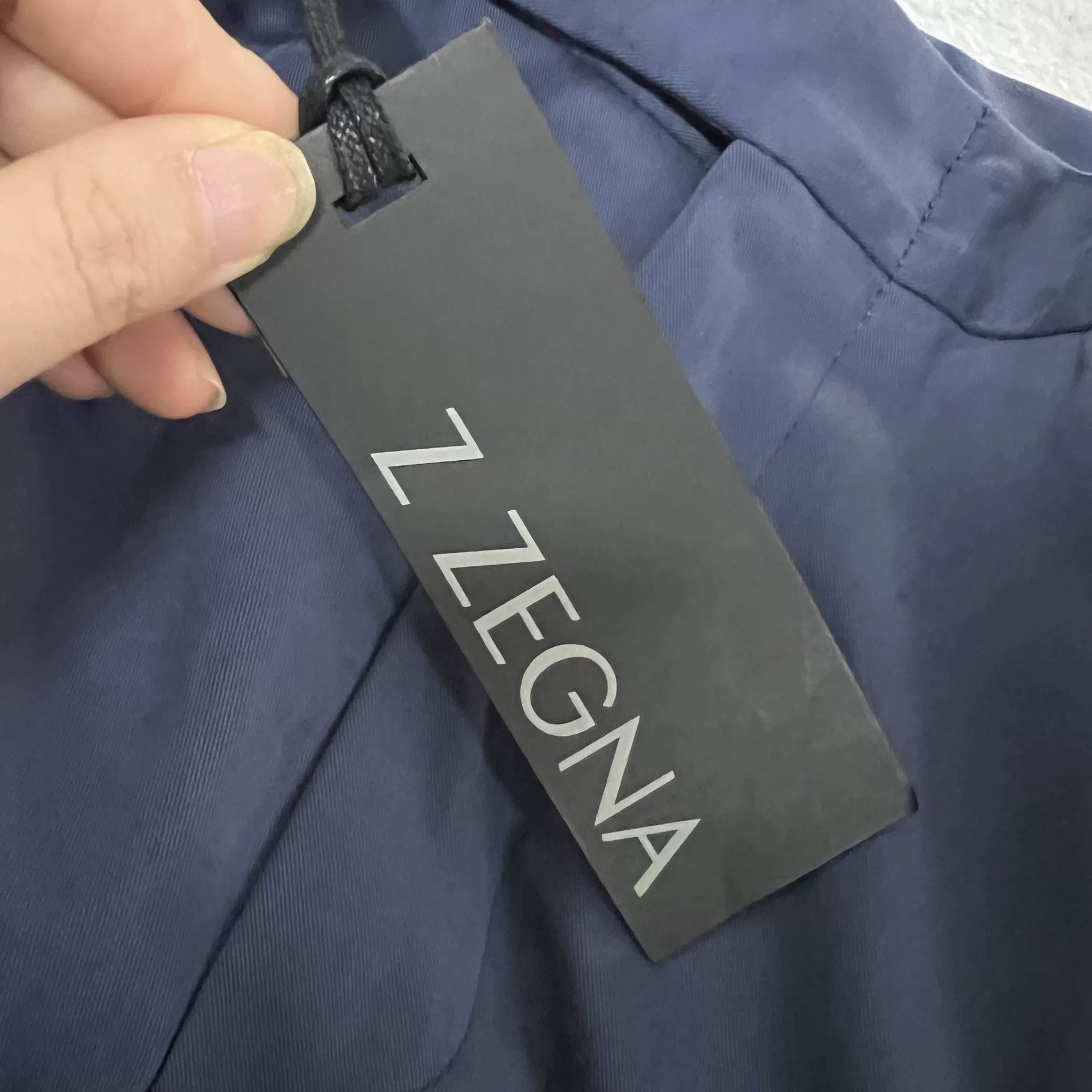 Ermenegildo Zegna Ermenegildo Zegna Navy Cotton-Cashmere Shorts US 36 Size US 36 / EU 52 - 6 Thumbnail
