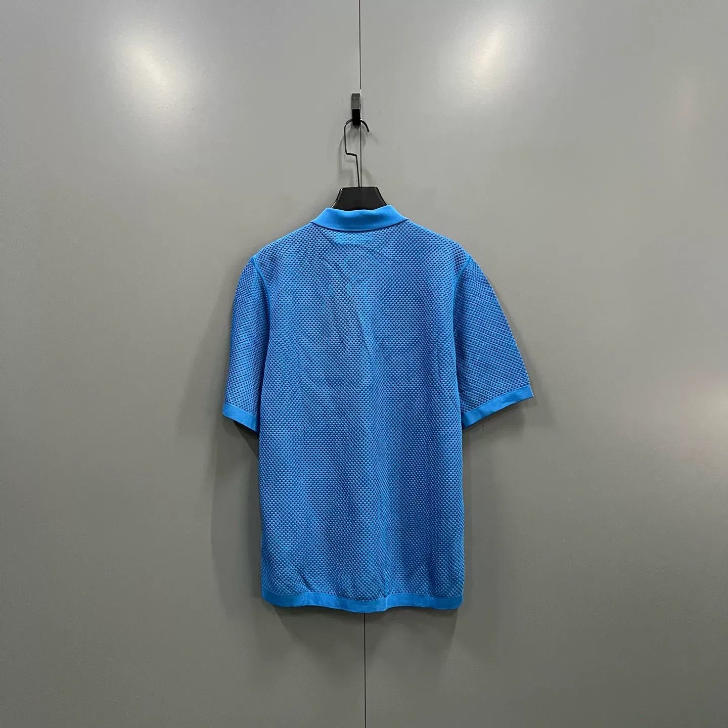 Burberry Burberry Blue Mesh Short Sleeve Polo Size S Size US S / EU 44-46 / 1 - 3 Thumbnail