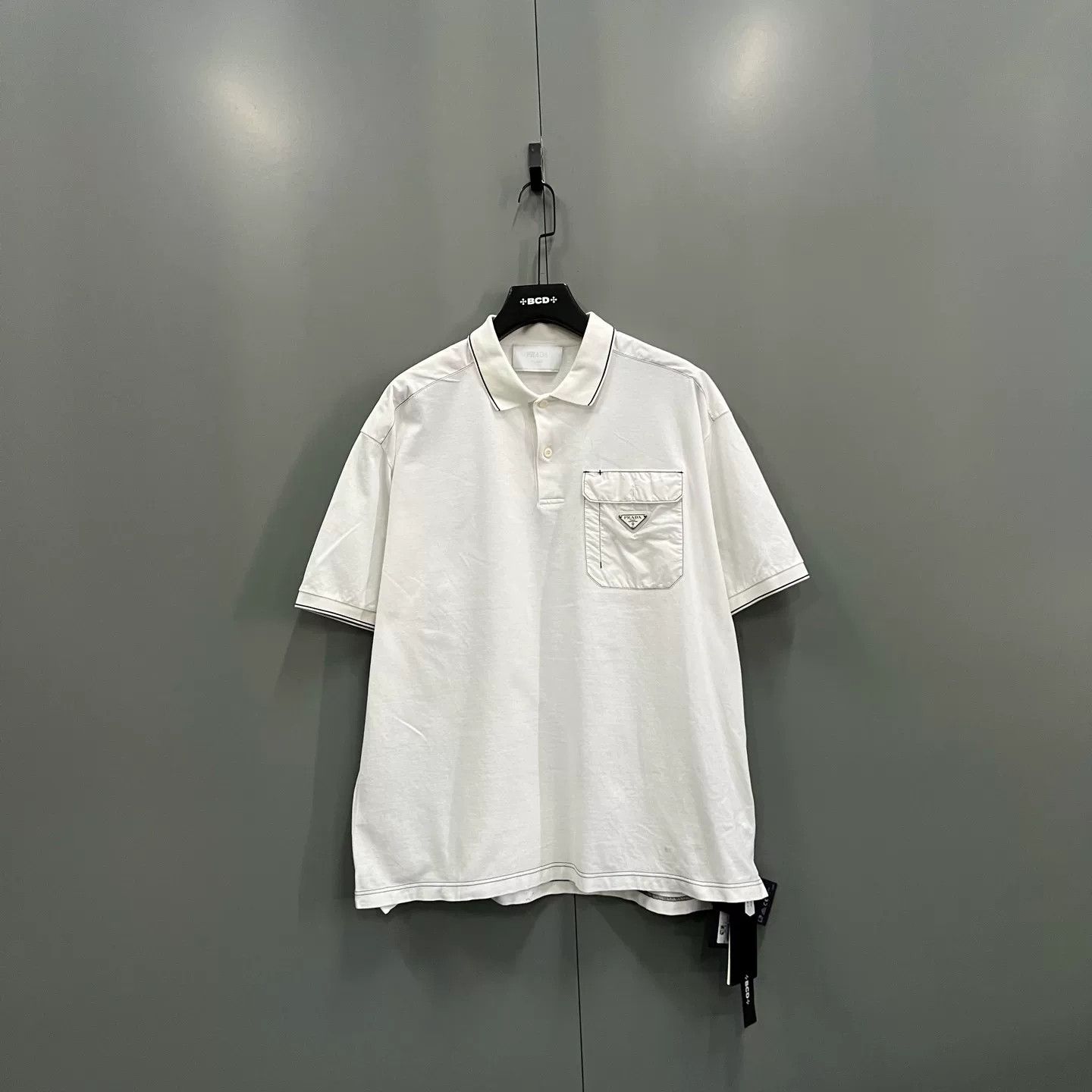 Prada Prada Triangle Logo Polo Shirt M Size US M / EU 48-50 / 2 - 2 Thumbnail