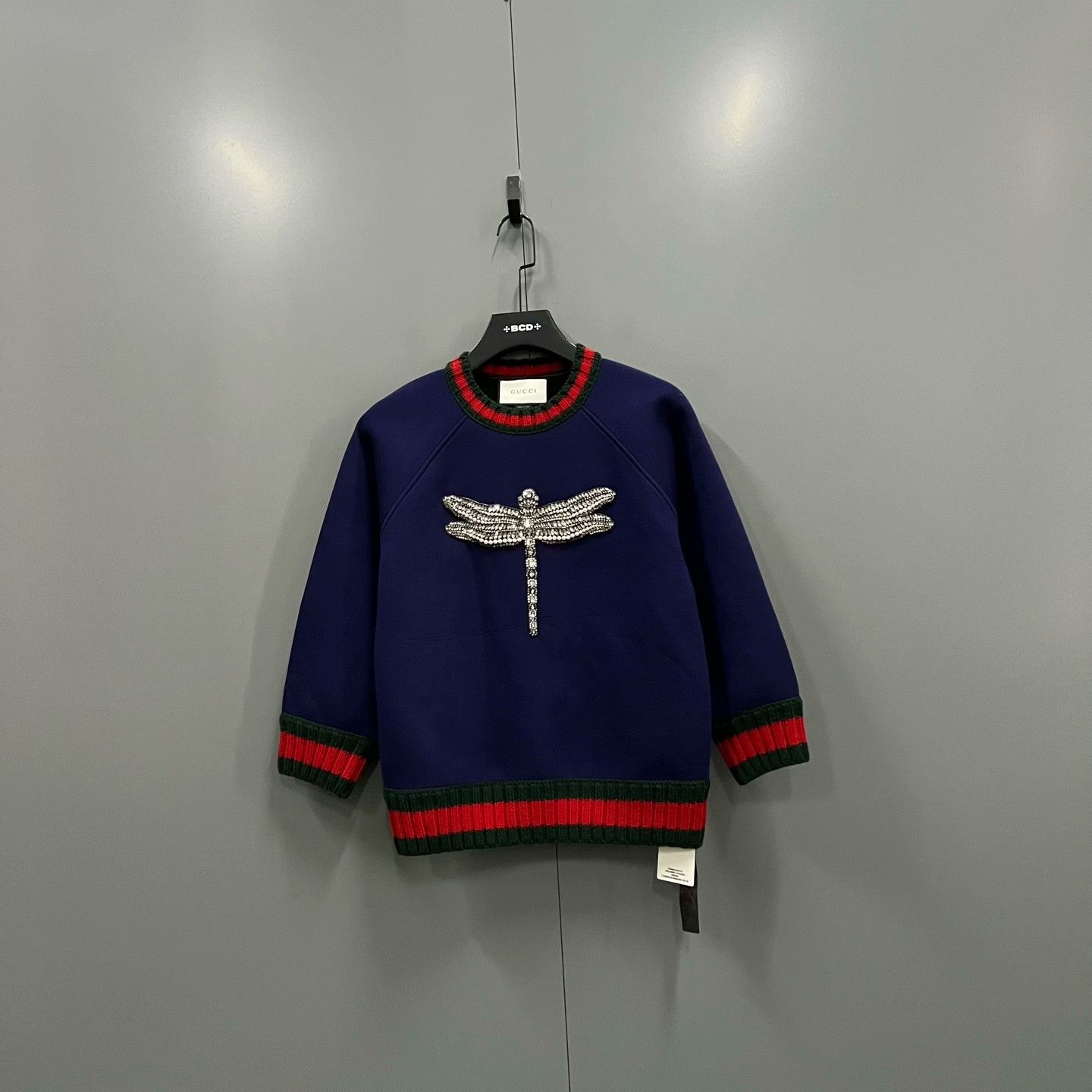 Gucci Gucci Dragonfly Crystal Sweatshirt Size S Size US S / EU 44-46 / 1 - 2 Thumbnail