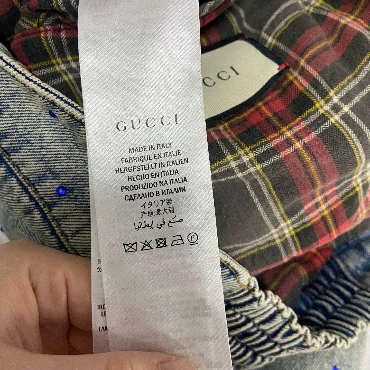 Gucci Gucci Studded Corduroy Trim Denim Jacket 50 Size US M / EU 48-50 / 2 - 7 Thumbnail