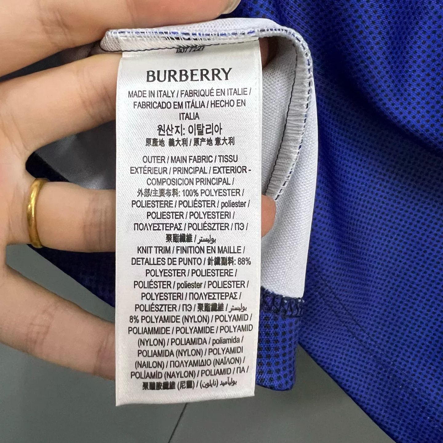Burberry Burberry Rose Logo Print Technical T-Shirt XXS Size US XXS / EU 40 - 6 Thumbnail