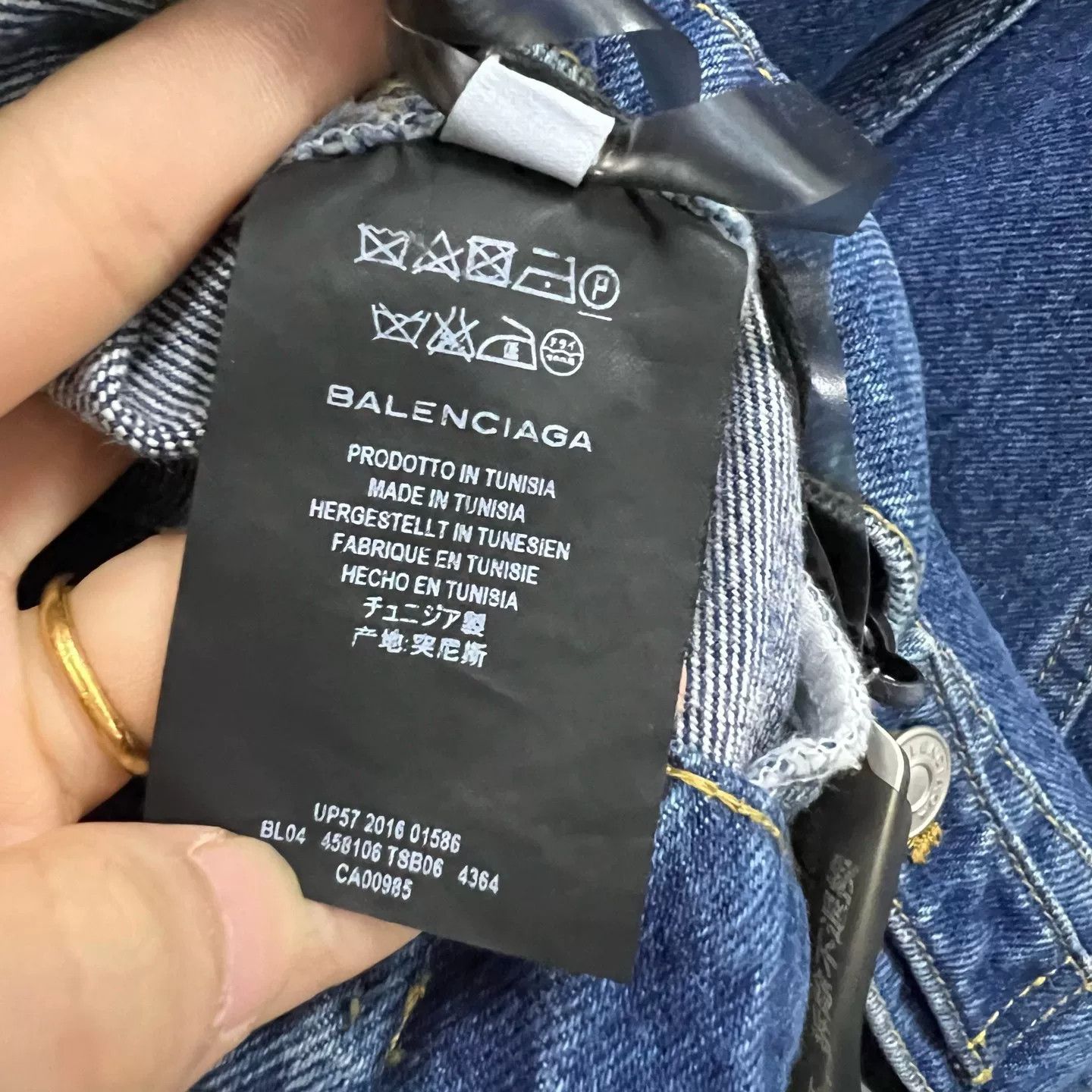 Balenciaga Balenciaga Blue Denim Trucker Jacket Size 36 Size XS / US 0-2 / IT 36-38 - 5 Thumbnail
