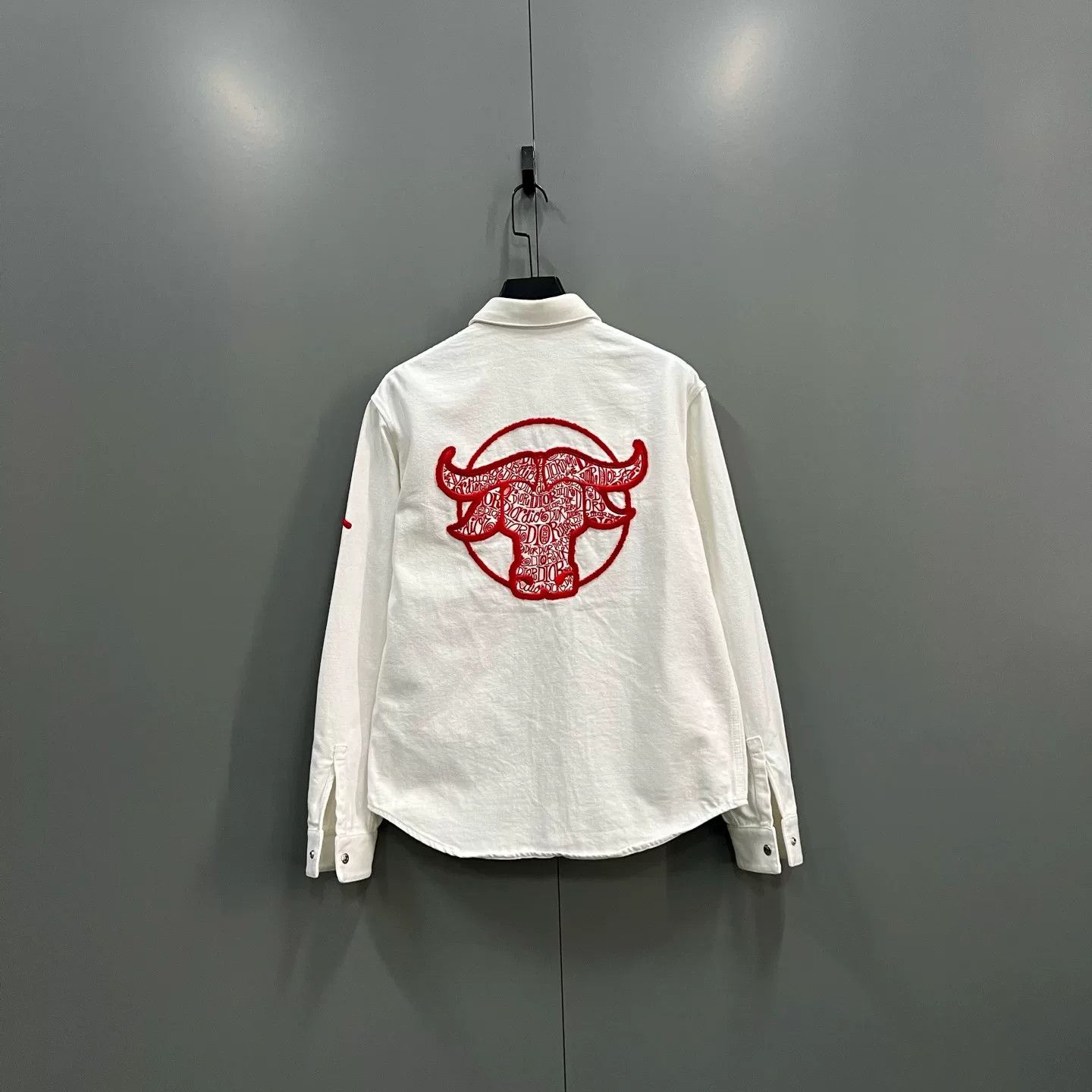 Dior Dior x Stussy Bull Embroidery Shirt 39 Size US M / EU 48-50 / 2 - 3 Thumbnail
