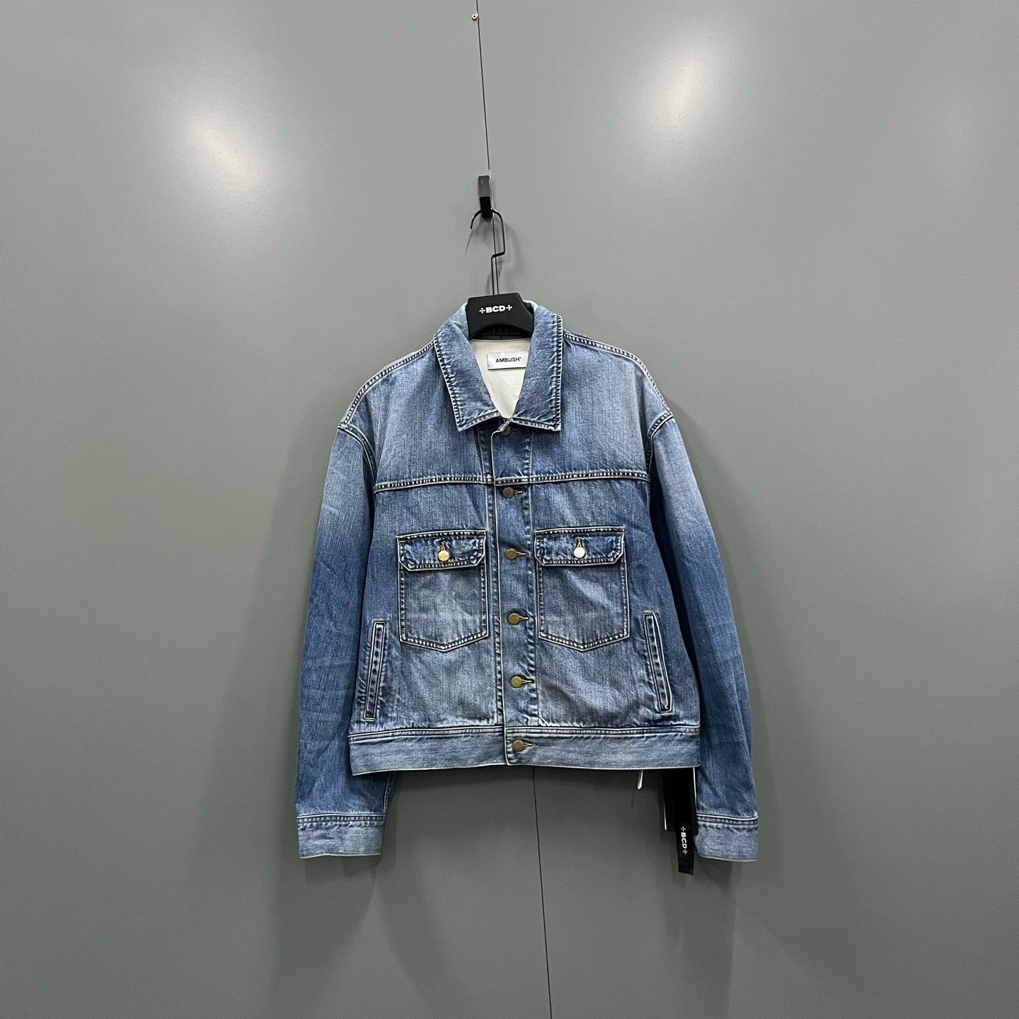 Ambush Design AMBUSH Washed Logo Denim Jacket Size 2 Size US M / EU 48-50 / 2 - 2 Thumbnail