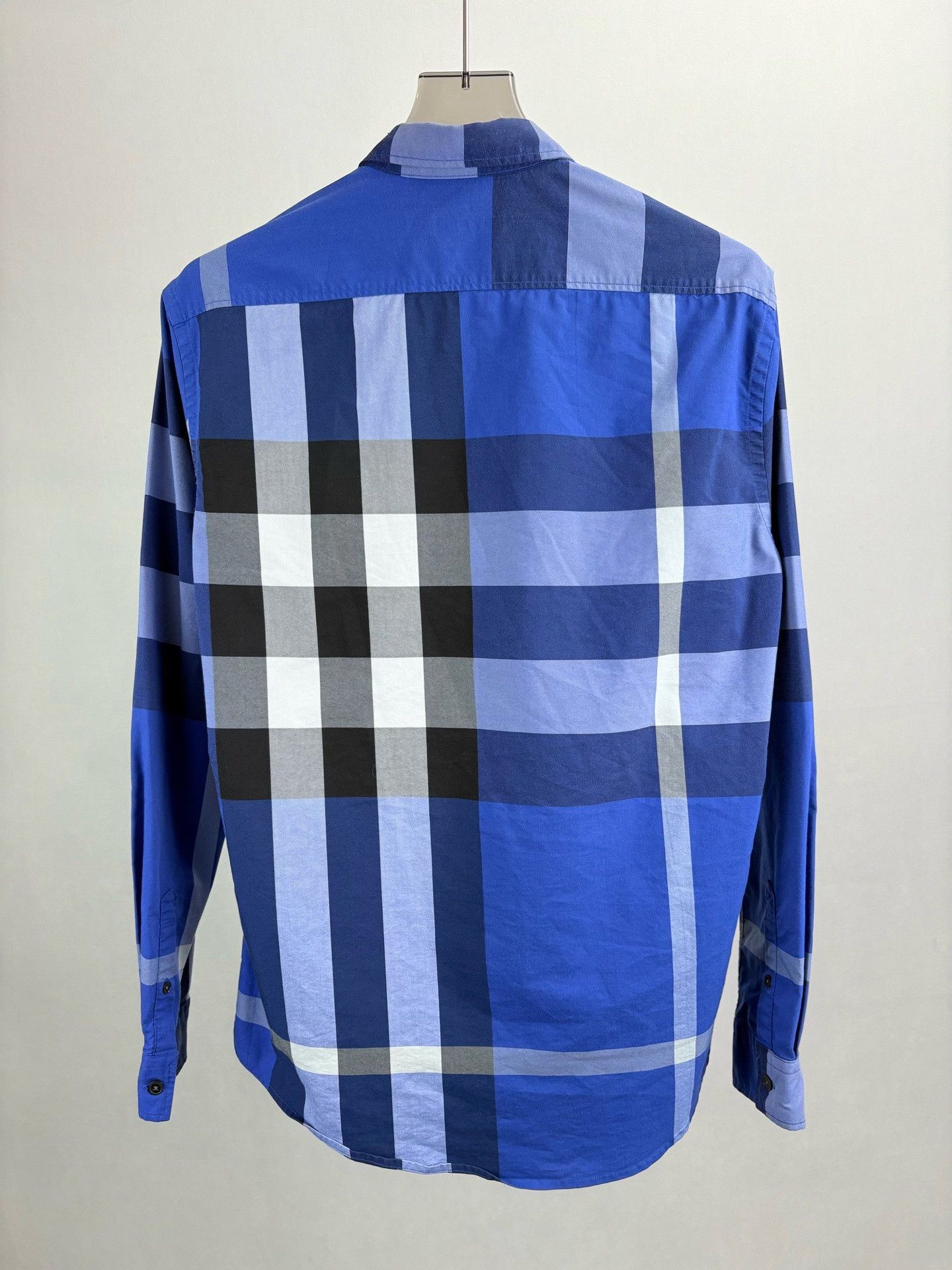 Burberry Burberry Blue Large Check Shirt Size L Size US L / EU 52-54 / 3 - 3 Thumbnail
