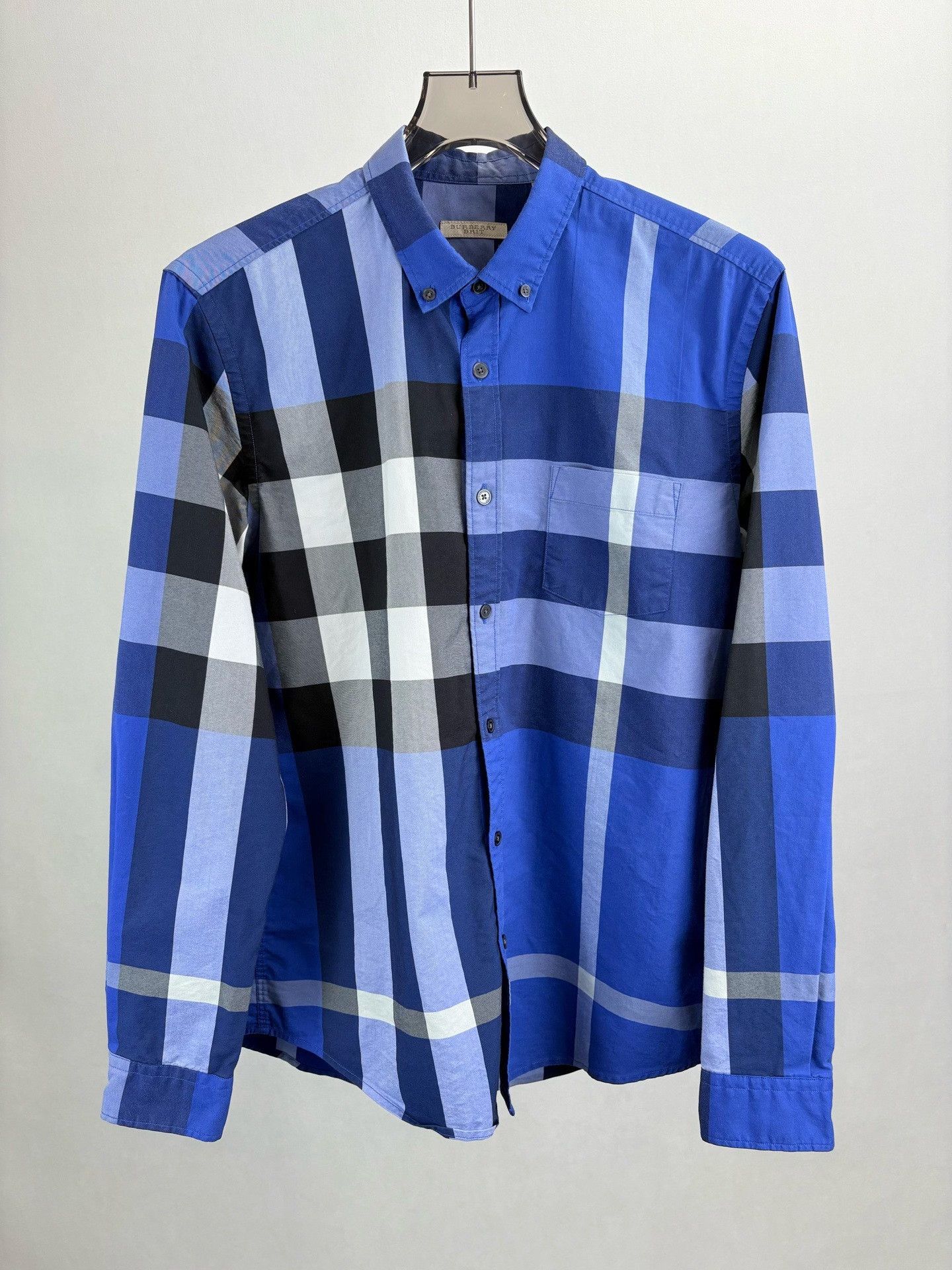 Burberry Burberry Blue Large Check Shirt Size L Size US L / EU 52-54 / 3 - 2 Thumbnail