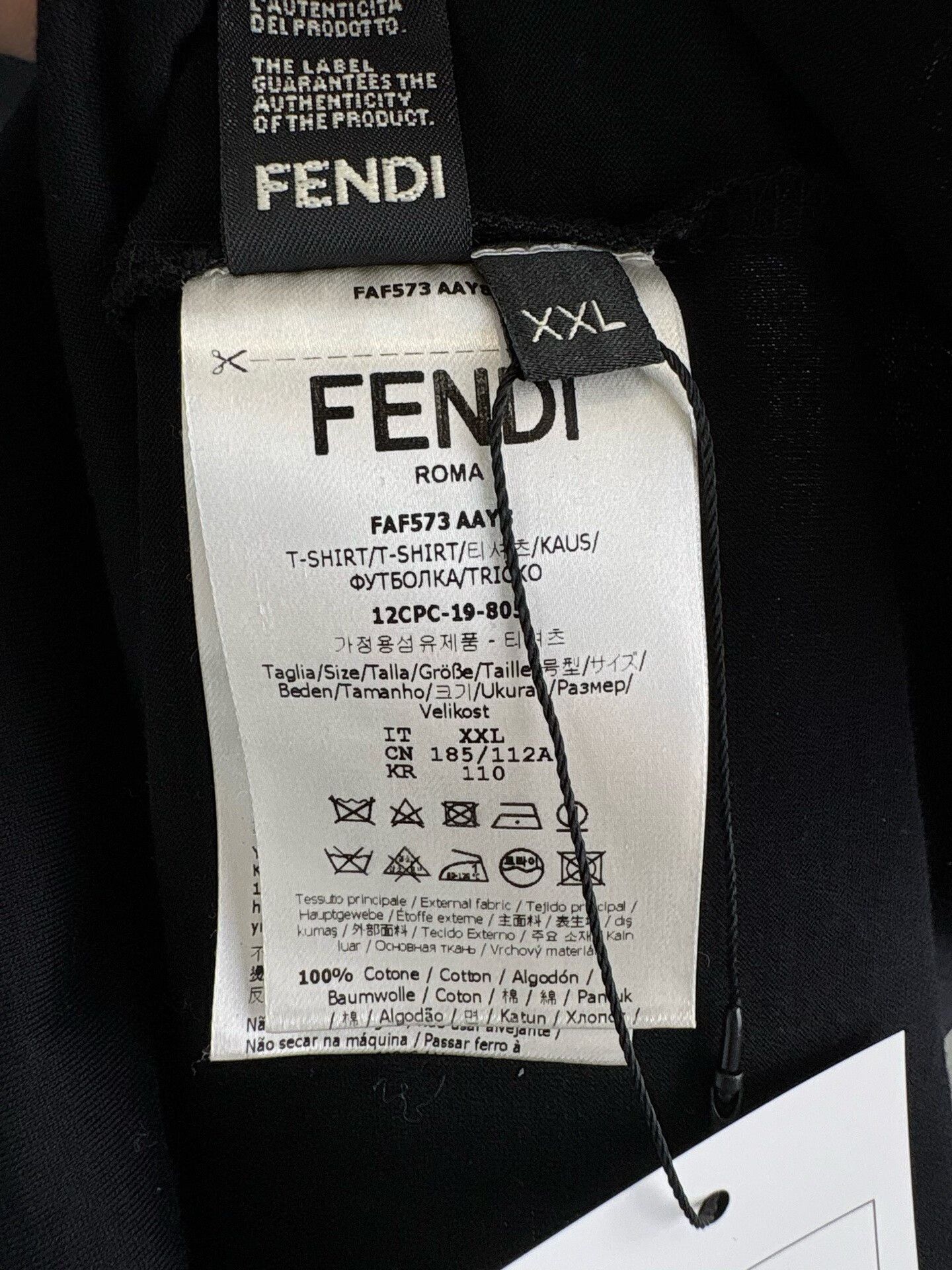 Fendi Fendi FF Logo Tape Layered Long Sleeve T-Shirt XXL Size US XXL / EU 58 / 5 - 5 Thumbnail