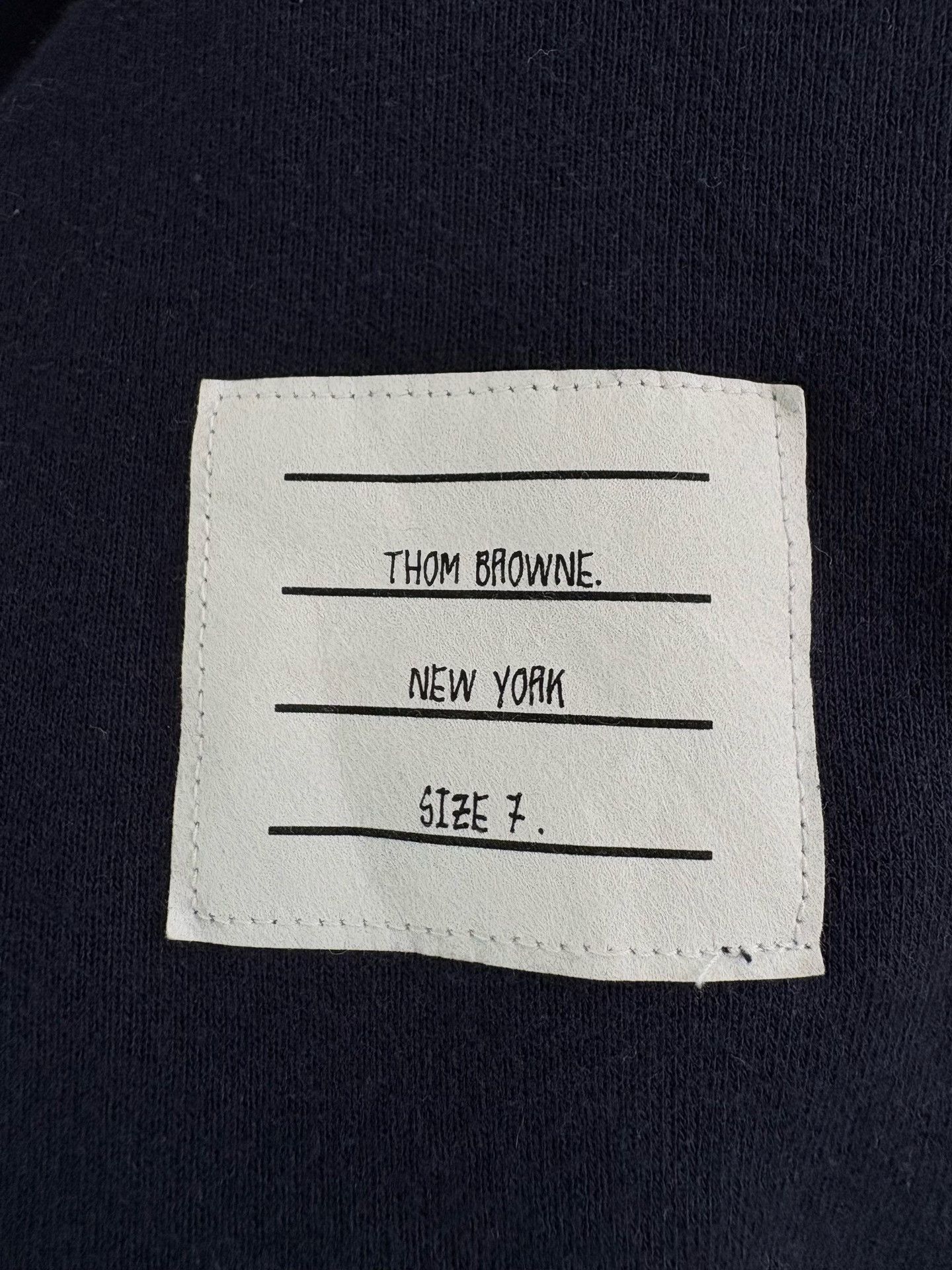 Thom Browne Thom Browne 4-Bar Navy Sweatshirt Size 7 Size US XXL / EU 58 / 5 - 4 Thumbnail