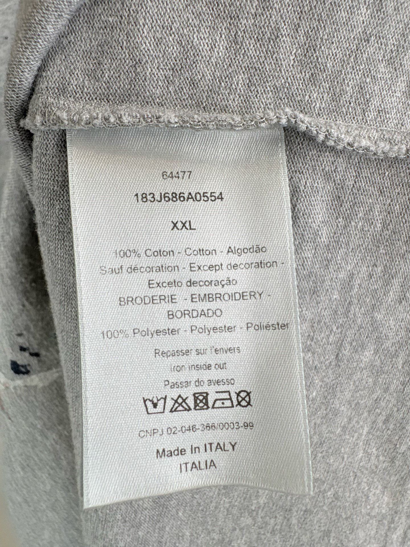 Dior Dior Paint Splatter Embroidered Logo T-Shirt XXL Size US XXL / EU 58 / 5 - 6 Thumbnail