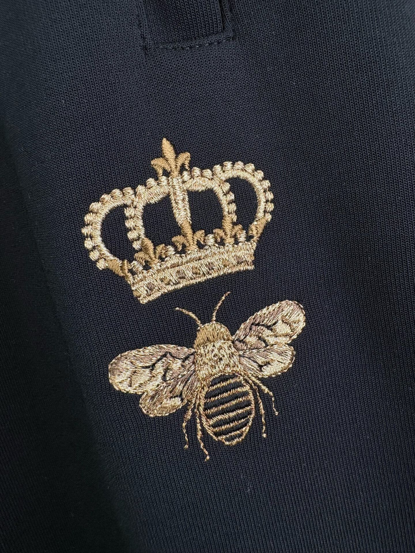 Dolce & Gabbana Dolce & Gabbana Crown Bee Embroidered Sweatpants 52 Size US 36 / EU 52 - 4 Thumbnail