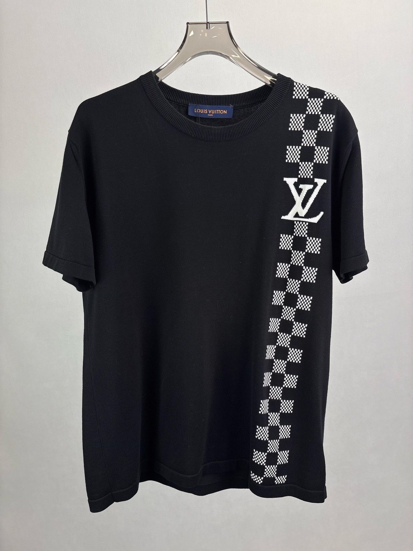 Louis Vuitton Louis Vuitton Damier Racing Logo Knit T-Shirt XL Size US XL / EU 56 / 4 - 2 Thumbnail
