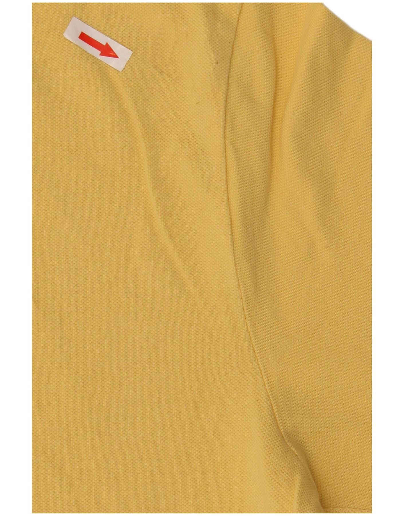 Polo Ralph Lauren Mens Custom Slim Fit Polo Shirt Large Yellow Cotton Size US XL / EU 56 / 4 - 3 Thumbnail