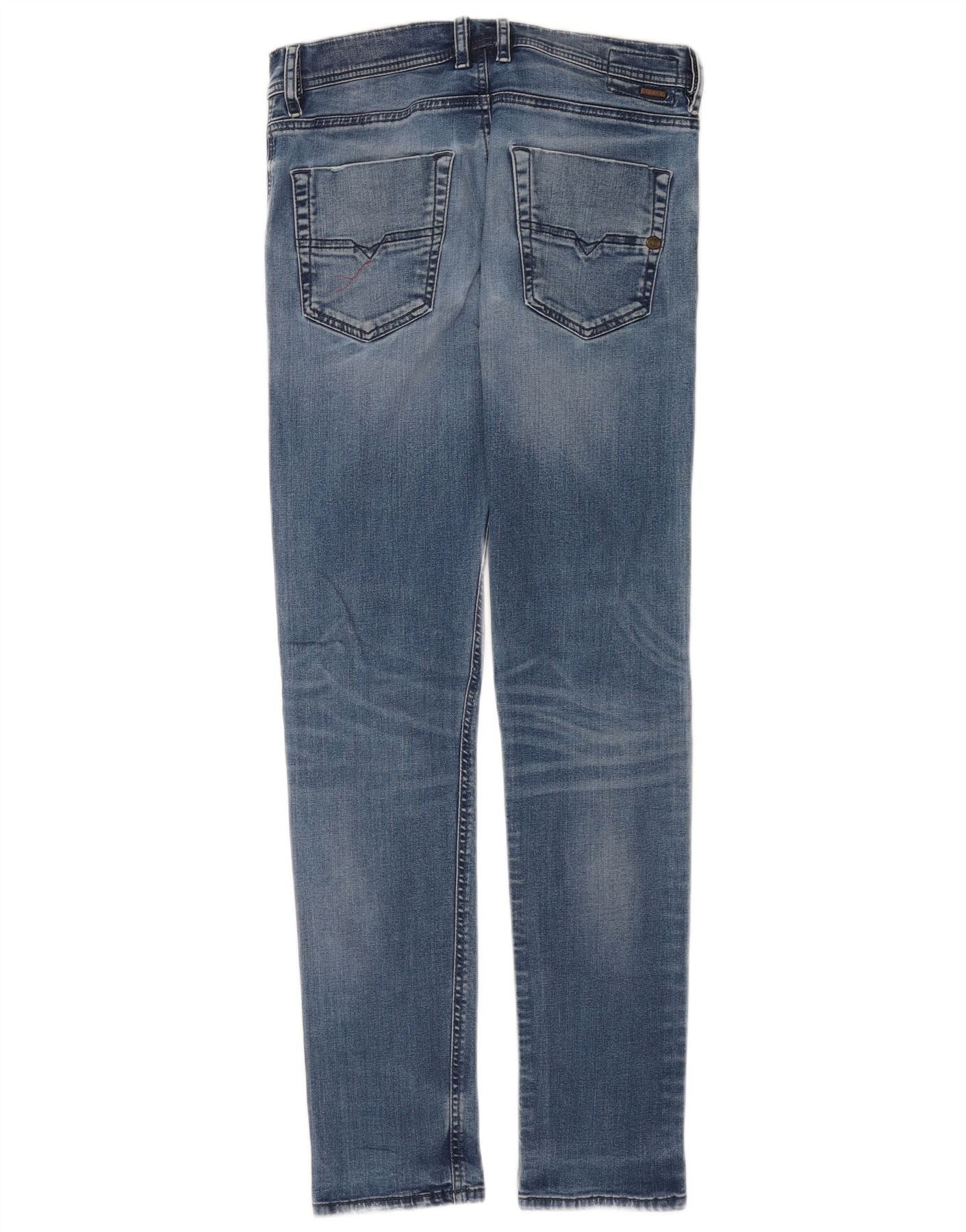 Diesel Mens Slim Jeans W29 L31 Blue Cotton Size US 29 - 2 Thumbnail
