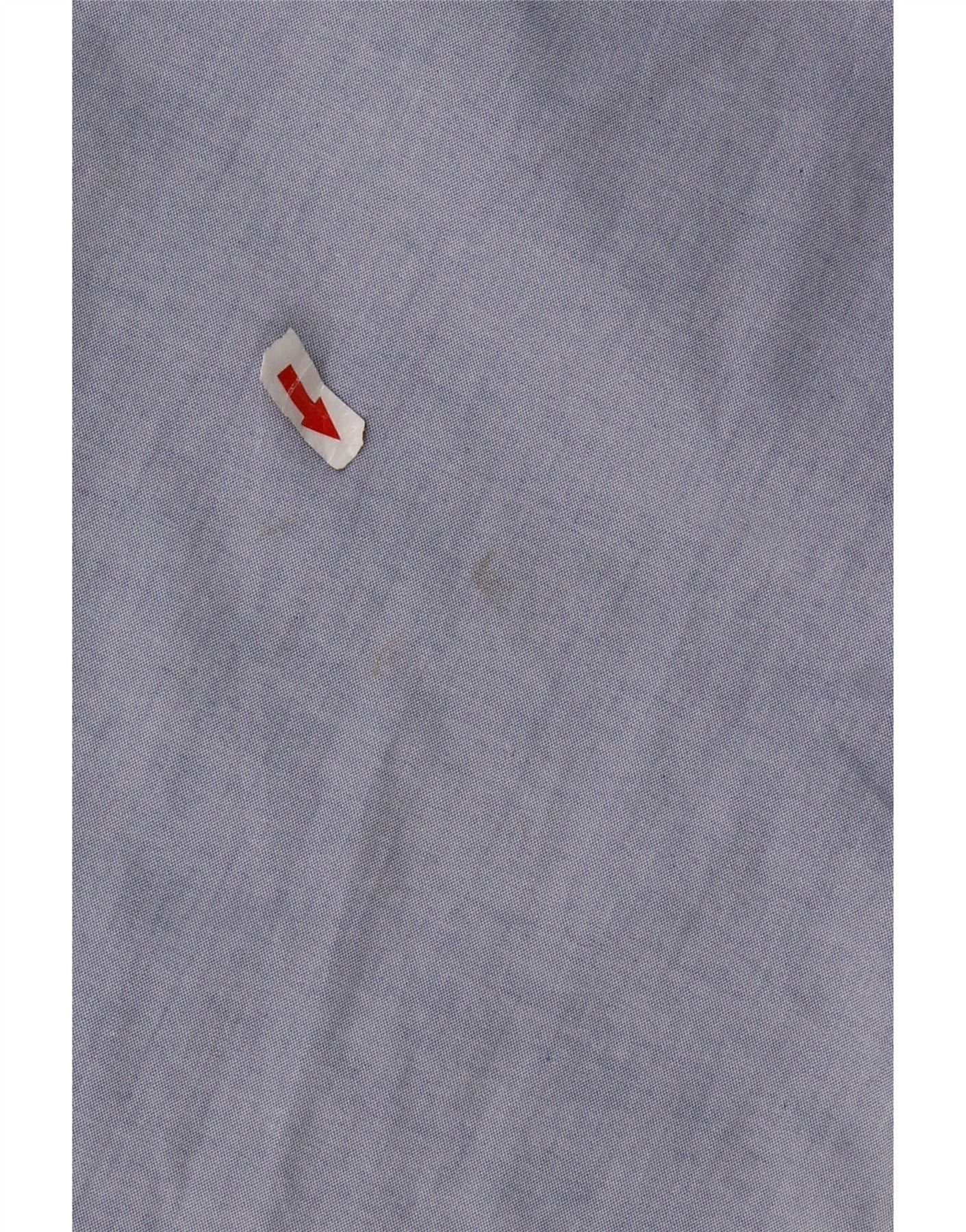 Ralph Lauren Mens Short Sleeve Shirt 40/41 16 Large Blue Cotton Size US L / EU 52-54 / 3 - 4 Thumbnail