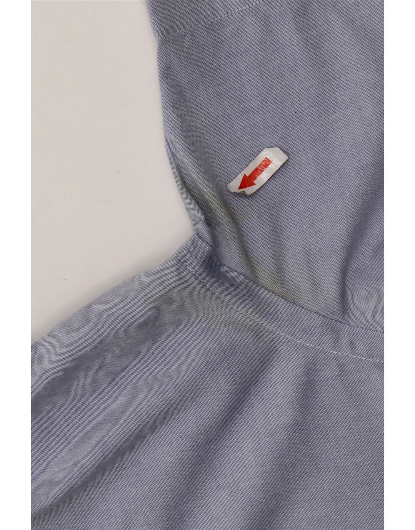 Ralph Lauren Mens Short Sleeve Shirt 40/41 16 Large Blue Cotton Size US L / EU 52-54 / 3 - 3 Thumbnail