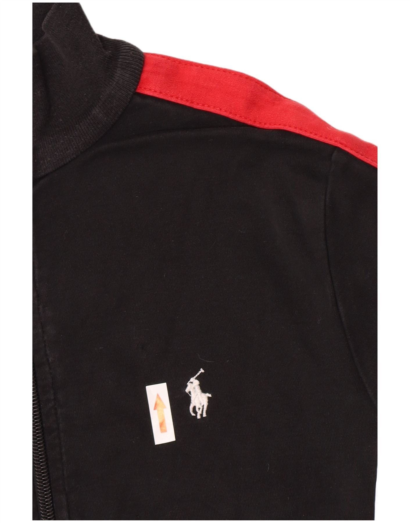 Polo Ralph Lauren Boys Tracksuit Top Jacket 7-8 Years Small Black Size S / US 4 / IT 40 - 3 Thumbnail