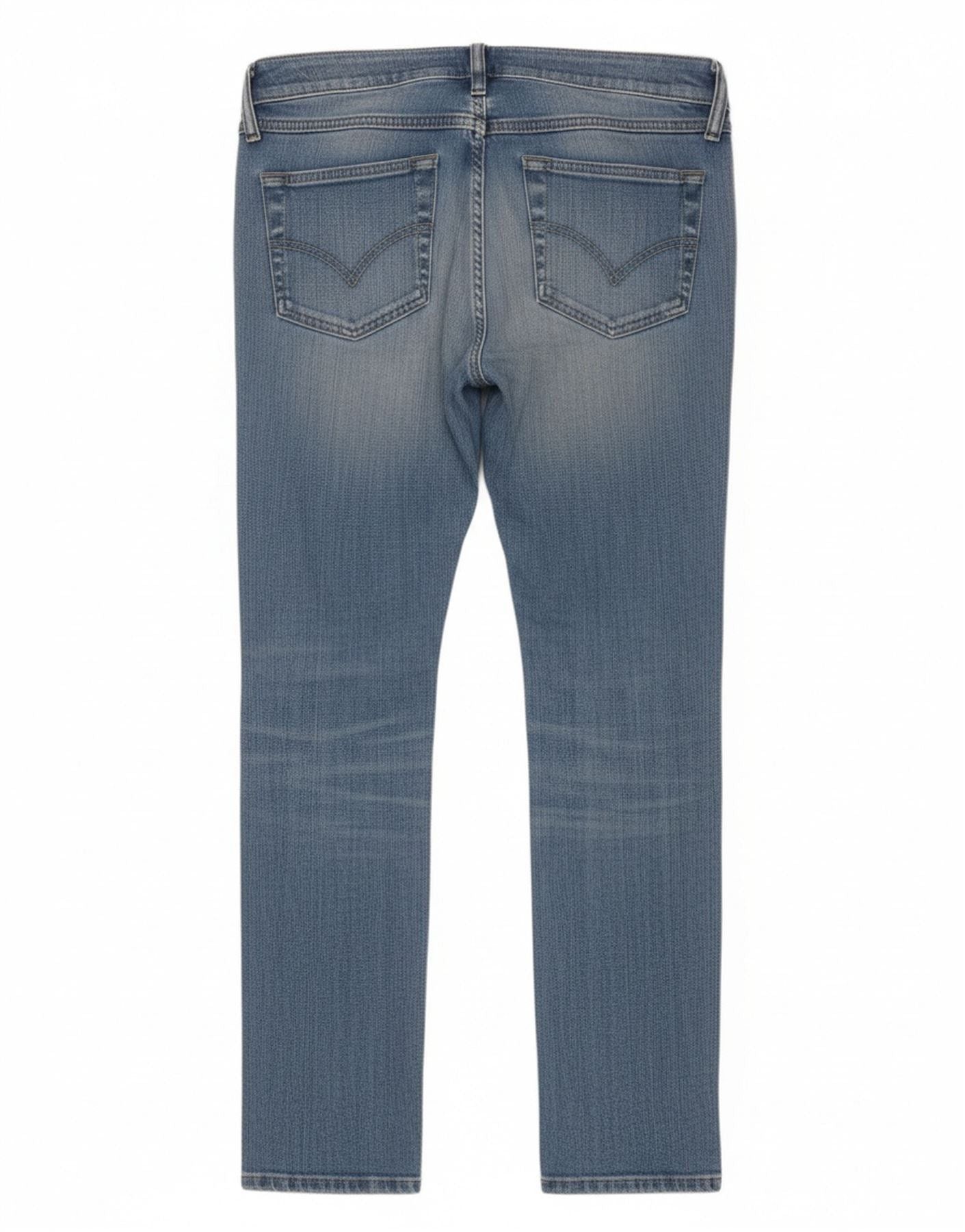 Diesel Womens Matic Slim Jeans W27 L32 Blue Cotton Size 42" / US 20 - 2 Thumbnail