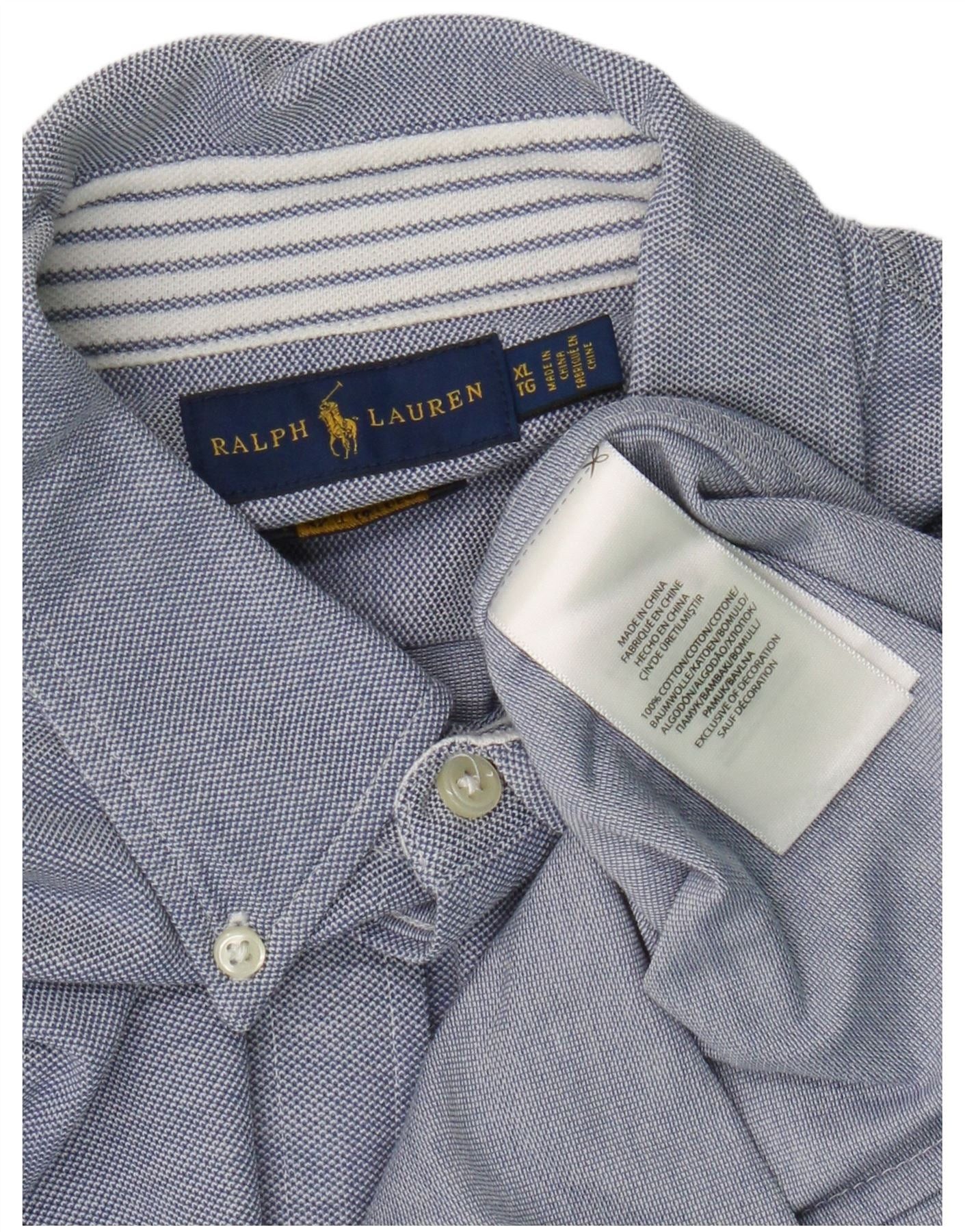 Ralph Lauren Mens Shirt XL Blue Cotton Size US XL / EU 56 / 4 - 3 Thumbnail